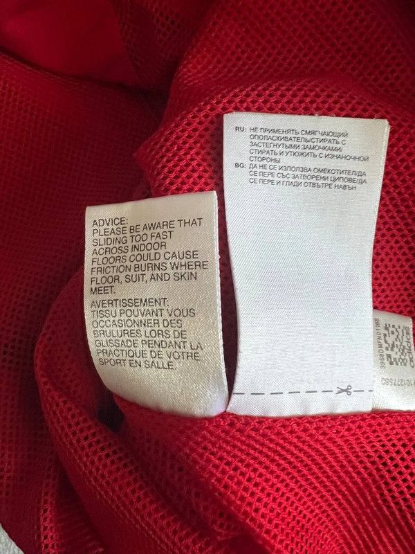 Adidas Red Adidas Zipped Windbreaker Size US L / EU 52-54 / 3 - 7 Thumbnail