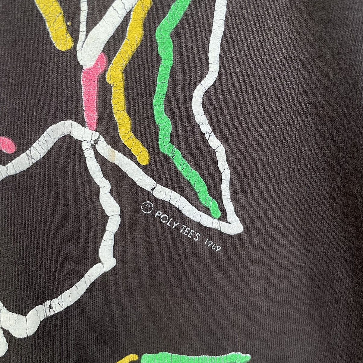 Vintage Vintage 1989 Hawaii Polytees Sunfaded Black T Shirt Size US M / EU 48-50 / 2 - 3 Thumbnail