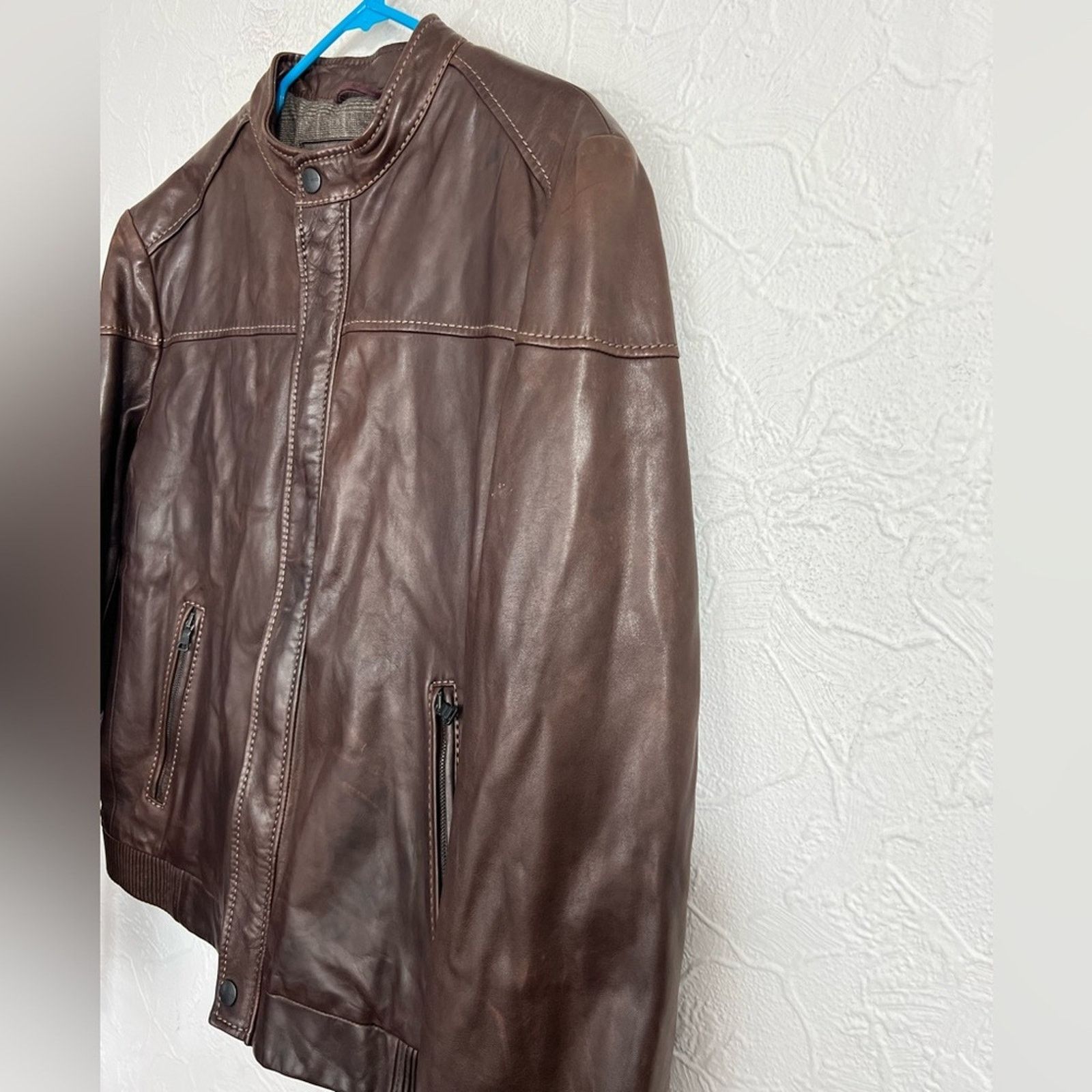 Etro Etro Men's Lambskin Biker Bomber Jacket US XL Made in Italy Size US XL / EU 56 / 4 - 3 Thumbnail