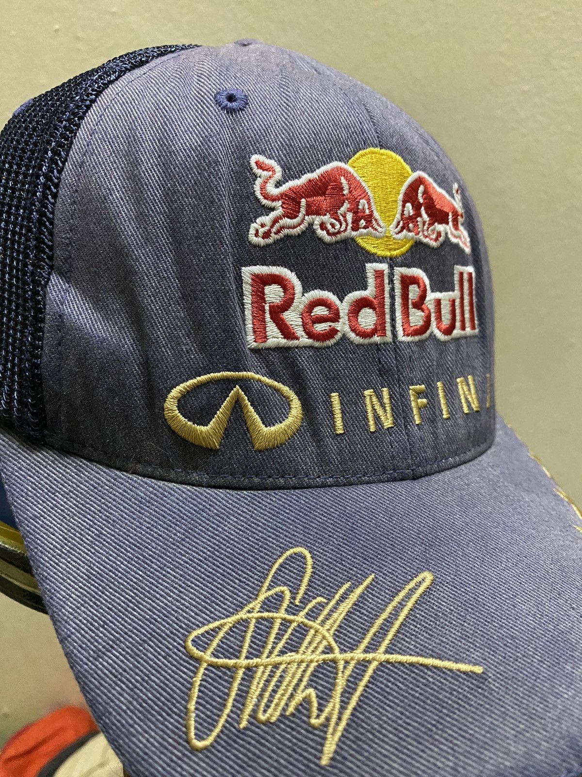 Red Bull Vintage Y2K Red Bull Infinity Racing Fitted Cao Size ONE SIZE - 3 Thumbnail