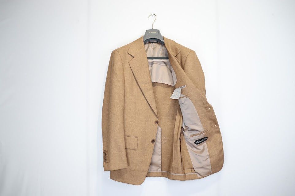 Tom Ford o1rshd1 New Spencer Giacca Jacket in Tan Size US S / EU 44-46 / 1 - 7 Thumbnail