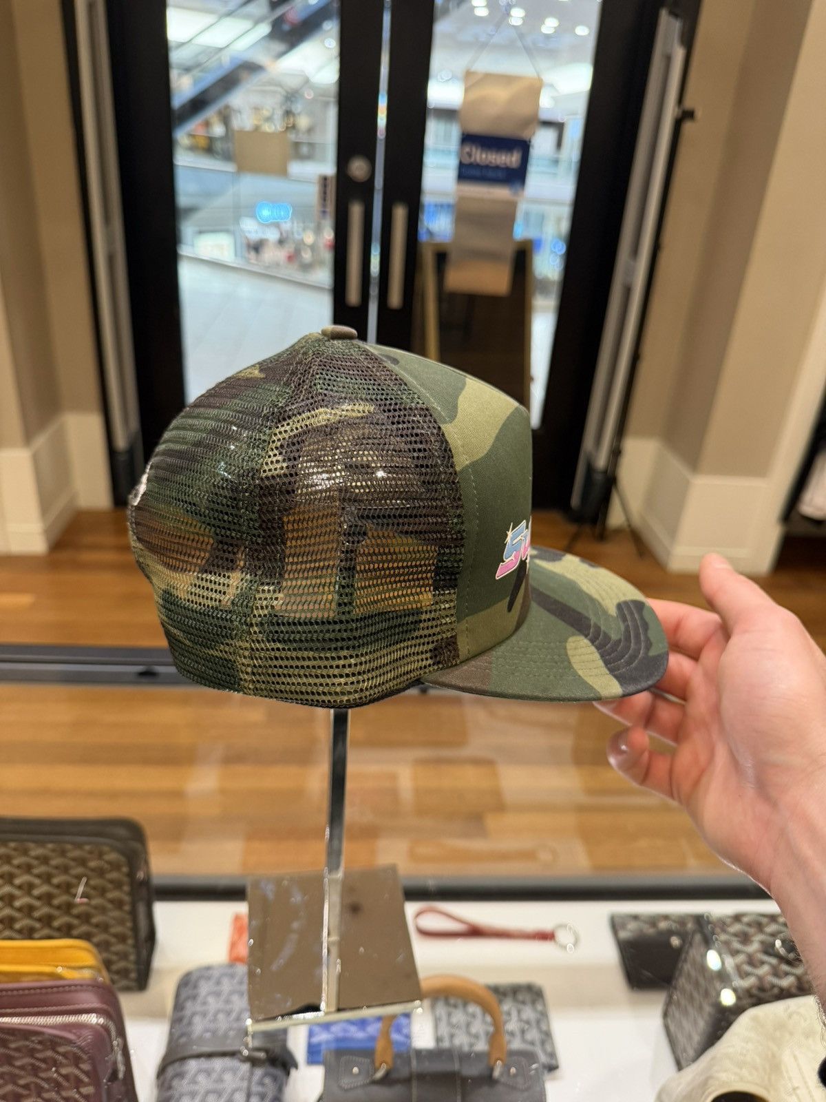 Supreme Supreme Wrench Mesh Trucker Hat - Camo Size ONE SIZE - 3 Thumbnail