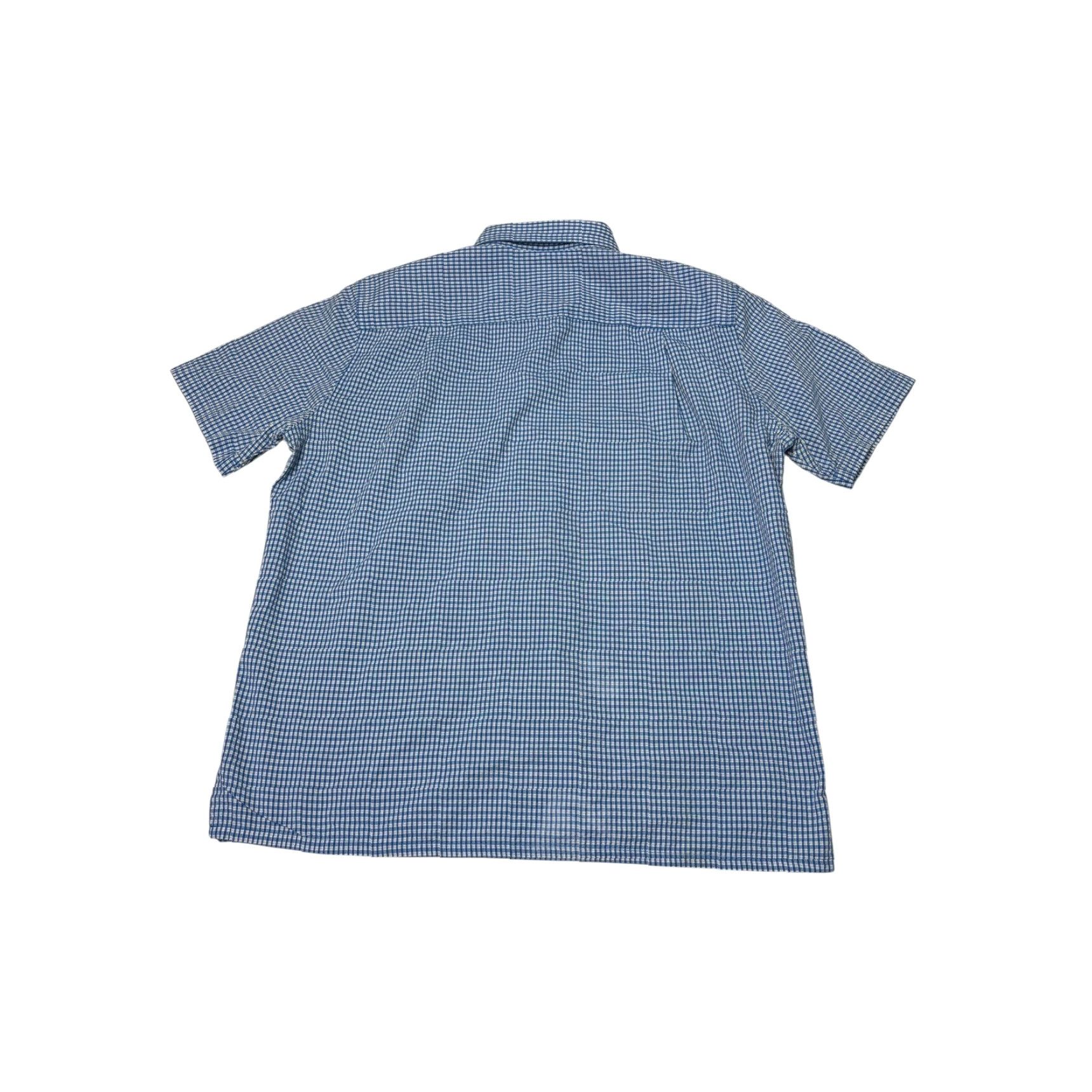 Patagonia Patagonia Mens Large Gingham Short Sleeve Button Down Shirt Blue White Plaid Shirt Size US L / EU 52-54 / 3 - 5 Thumbnail