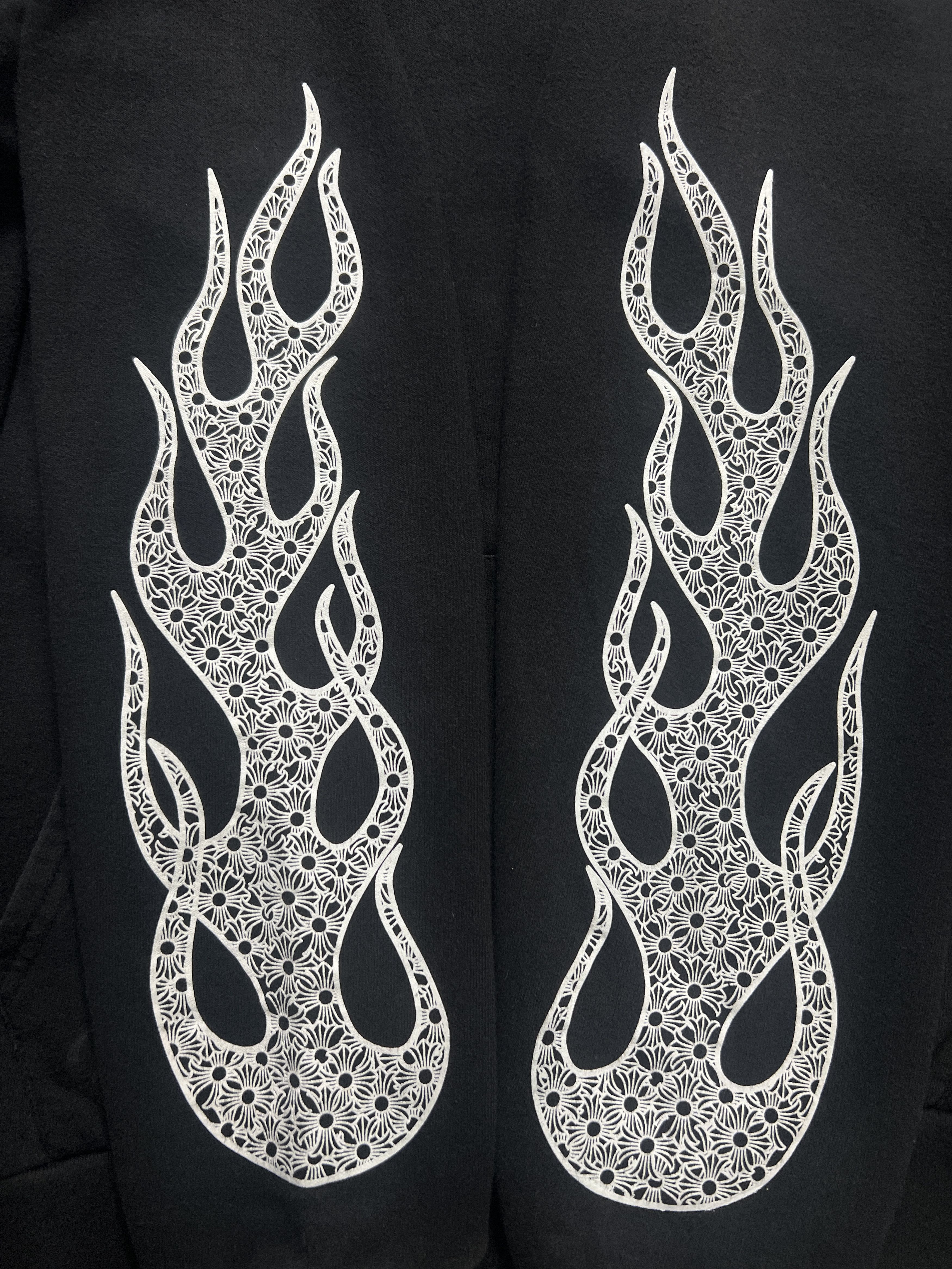 Chrome Hearts Chrome Hearts Flame Sleeve Hoodie Black M Size US M / EU 48-50 / 2 - 6 Thumbnail