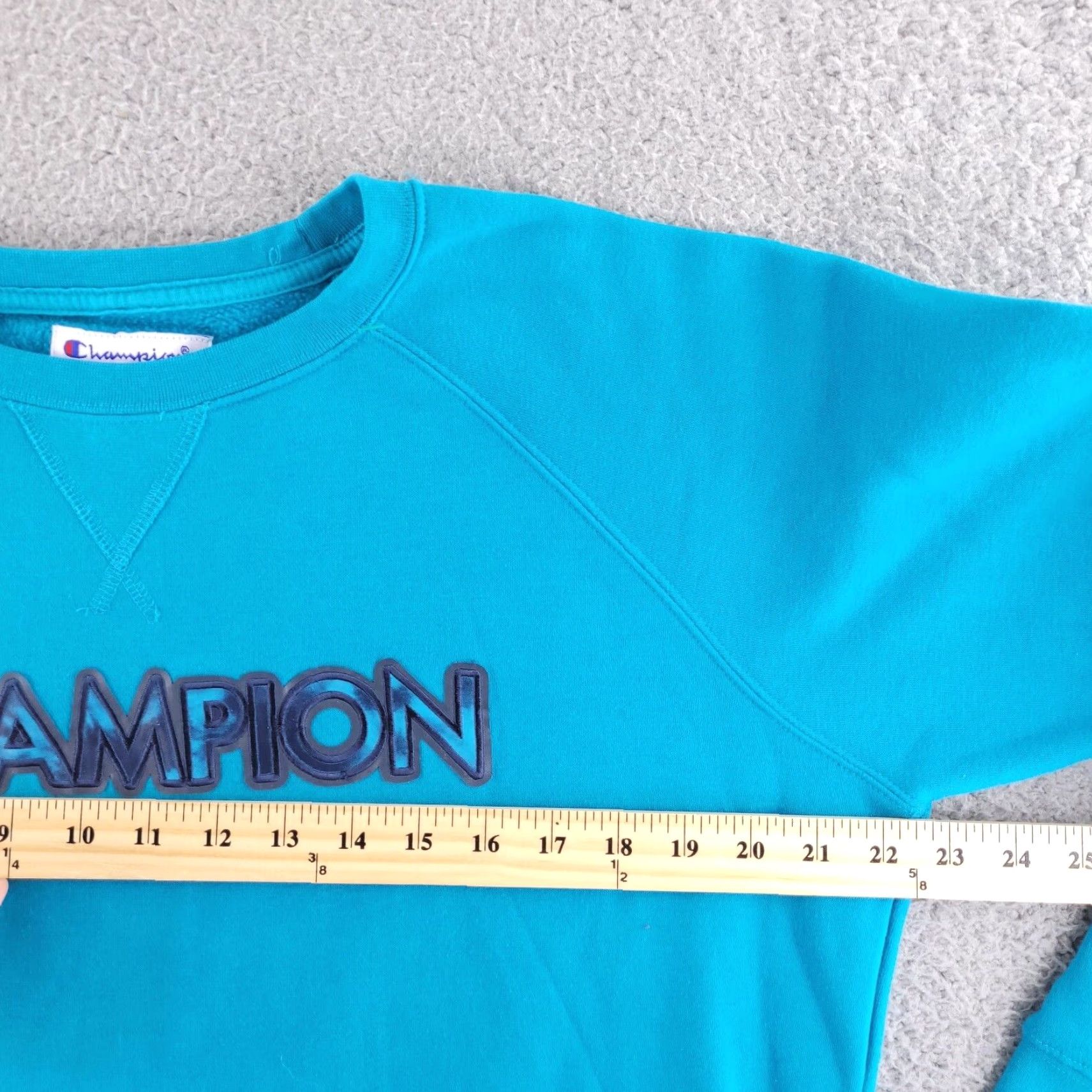 Champion Champion Sweatshirt Mens Large Blue Pullover Crewneck Logo Summer Script Comfort Regular Fit Size US L / EU 52-54 / 3 - 5 Thumbnail