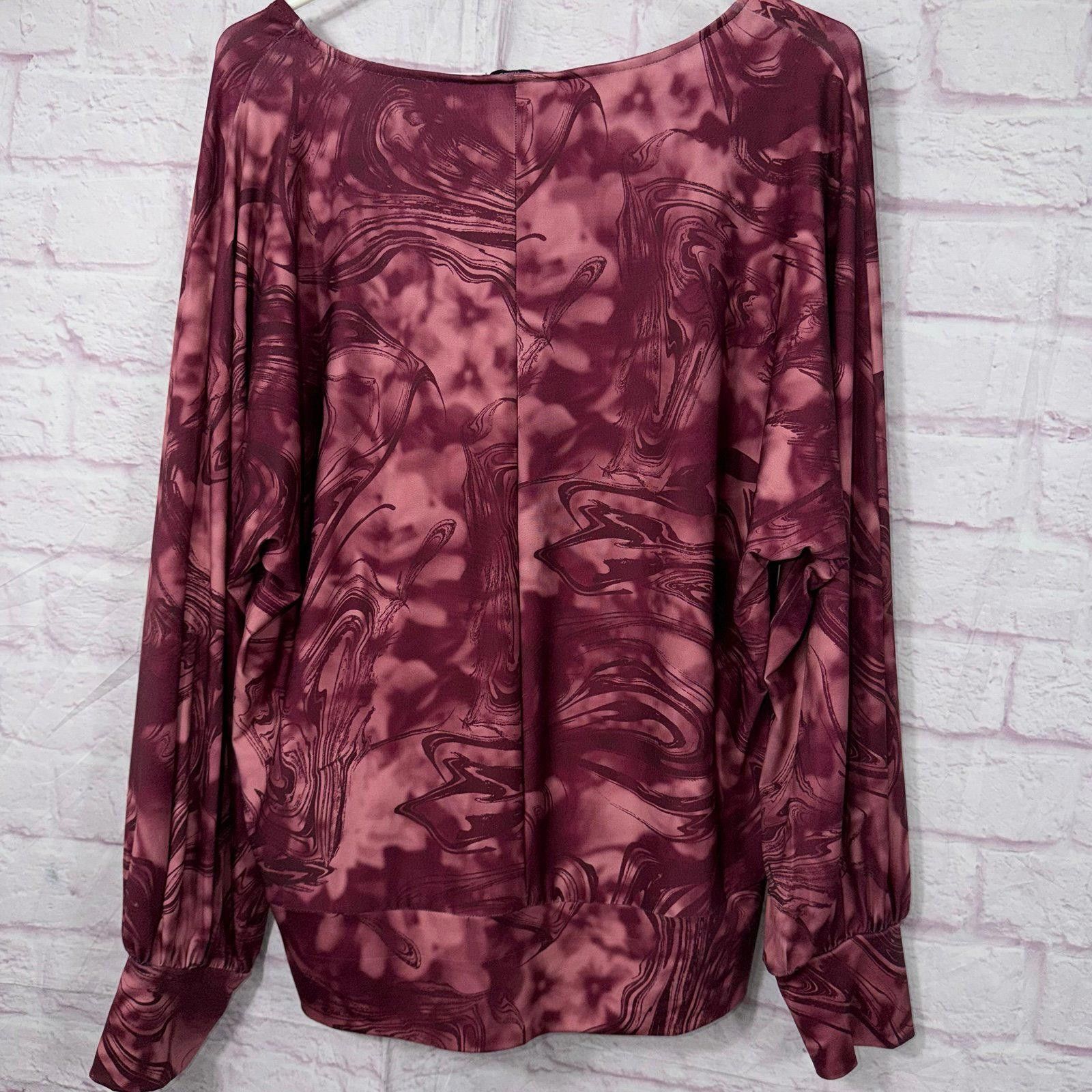 Other The Limited Large Women's Long Sleeve Patterned Top NWT Size L / US 10 / IT 46 - 8 Thumbnail