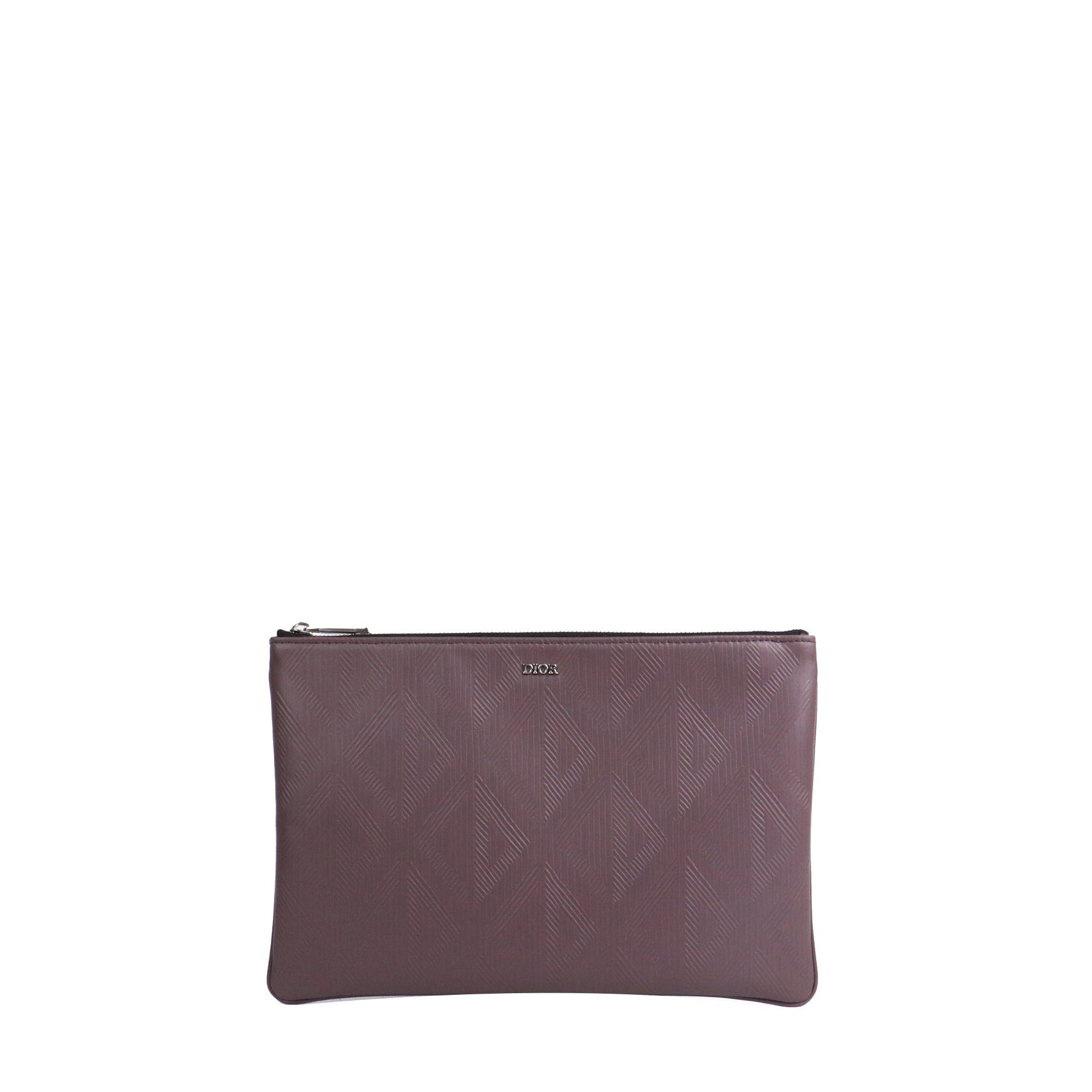 Dior DIOR - Dior Diamant clutch in purple coated canvas Size ONE SIZE - 1 Thumbnail