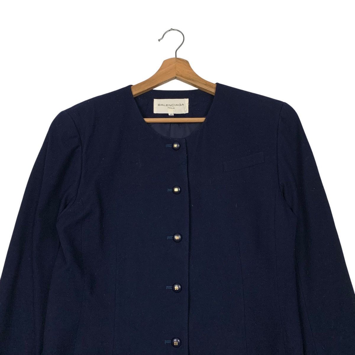 Balenciaga Balenciaga Wool Women Jacket Size L / US 10 / IT 46 - 2 Thumbnail