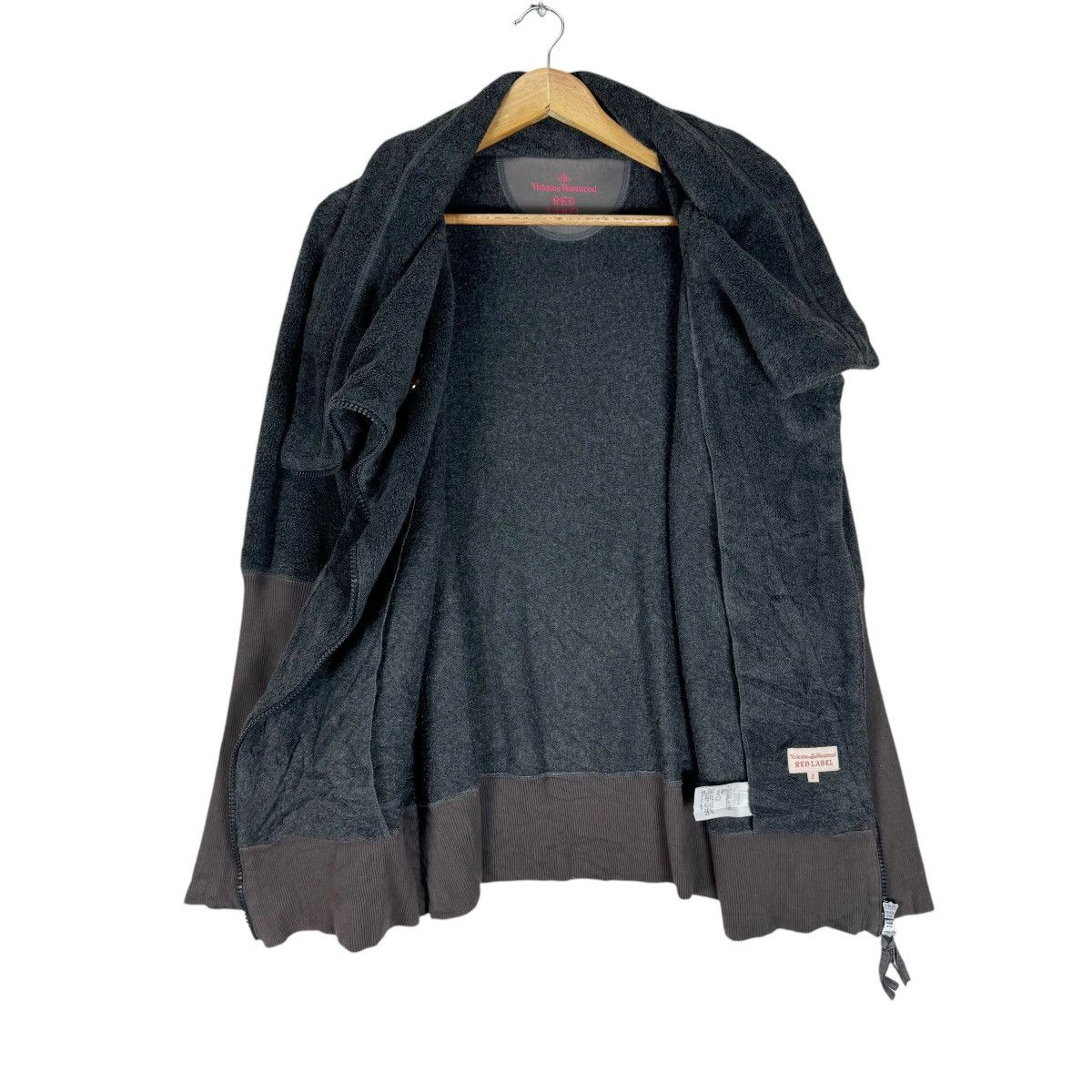 Vivienne Westwood 🌟VIVIENNE WESTWOOD RED LABEL ASYMMETRIC FLEECE JACKET Size M / US 6-8 / IT 42-44 - 8 Thumbnail