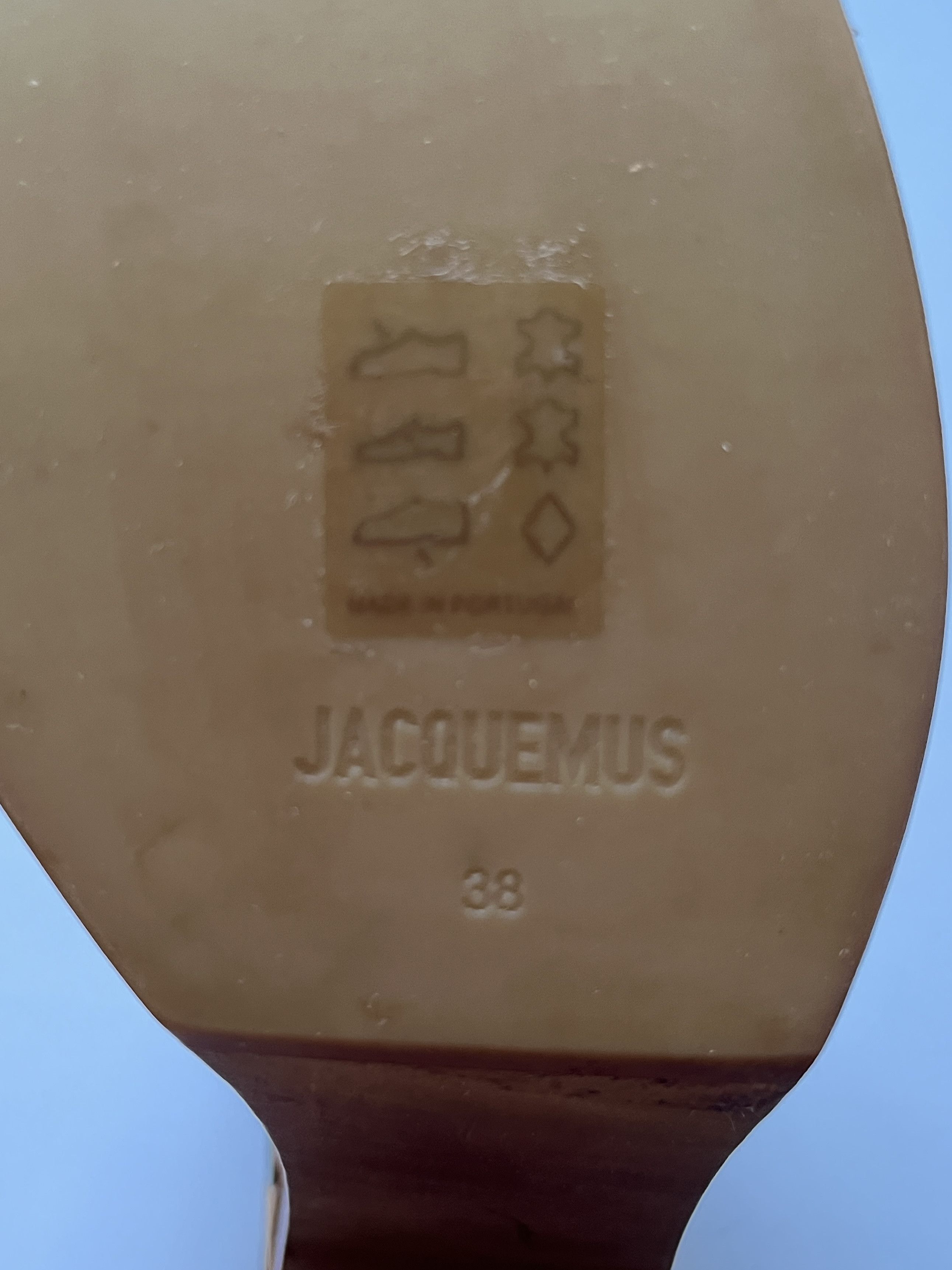 Jacquemus ⚡️QUICK SALE⚡️Jacquemus Beige Les Sabots Leather Clogs Size US 7 / IT 37 - 8 Thumbnail