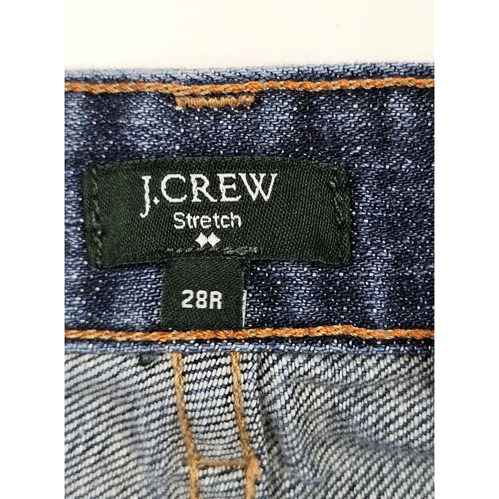 J.Crew J.CREW Matchstick Slim-Straight Jeans Women 28 Blue Denim Stretch 5-Pocket Design Regular Size Inseam 31 Texture: Dark Wash Jeans Size 28" / US 6 / IT 42 - 6 Thumbnail