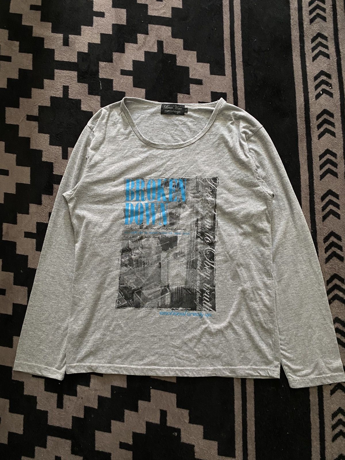 20471120 × Isamu Katayama Backlash × Japanese Brand Beumere immortal design poem longsleeve tshirt Size US L / EU 52-54 / 3 - 1 Thumbnail