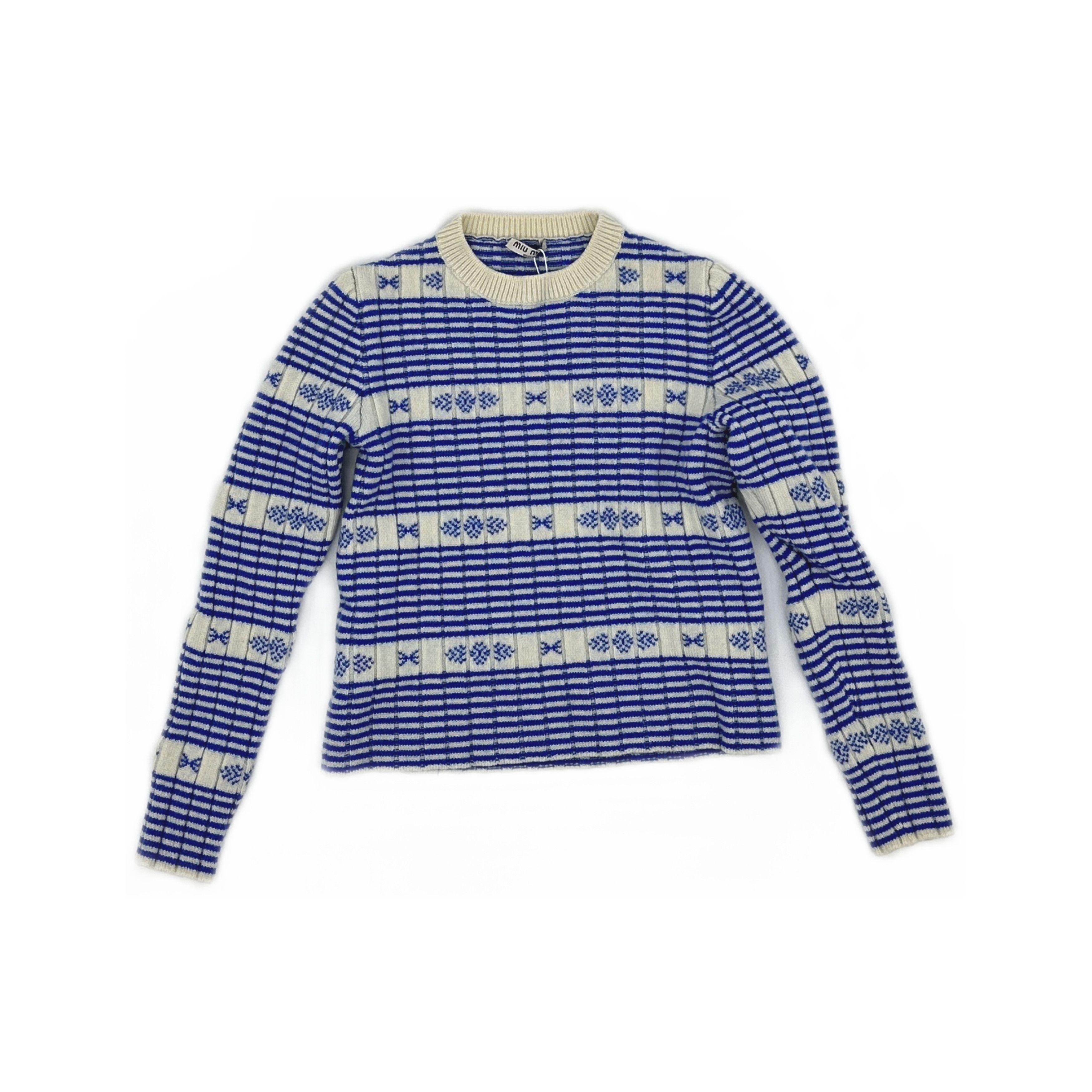 Miu Miu Miu Miu Striped Knit Sweater Size 40 Size S / US 4 / IT 40 - 1 Thumbnail