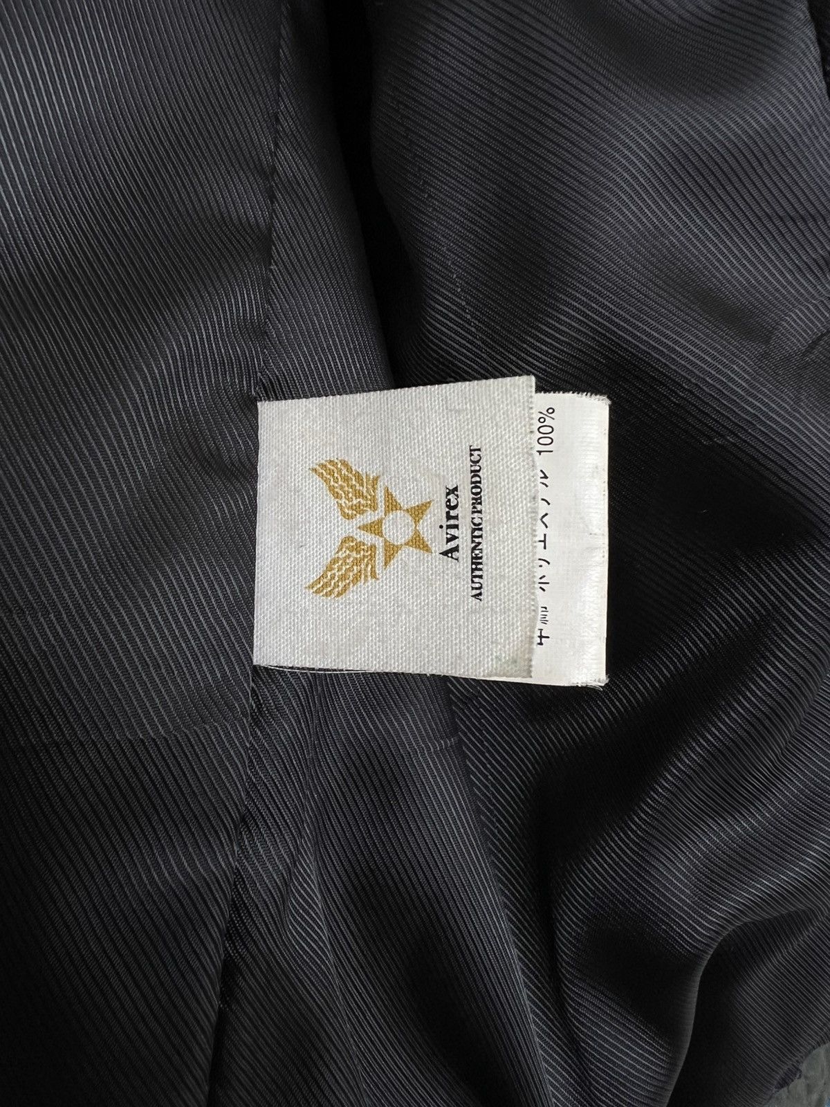Avirex Zipper Sunfaded Distressed Racing Leather Jacket