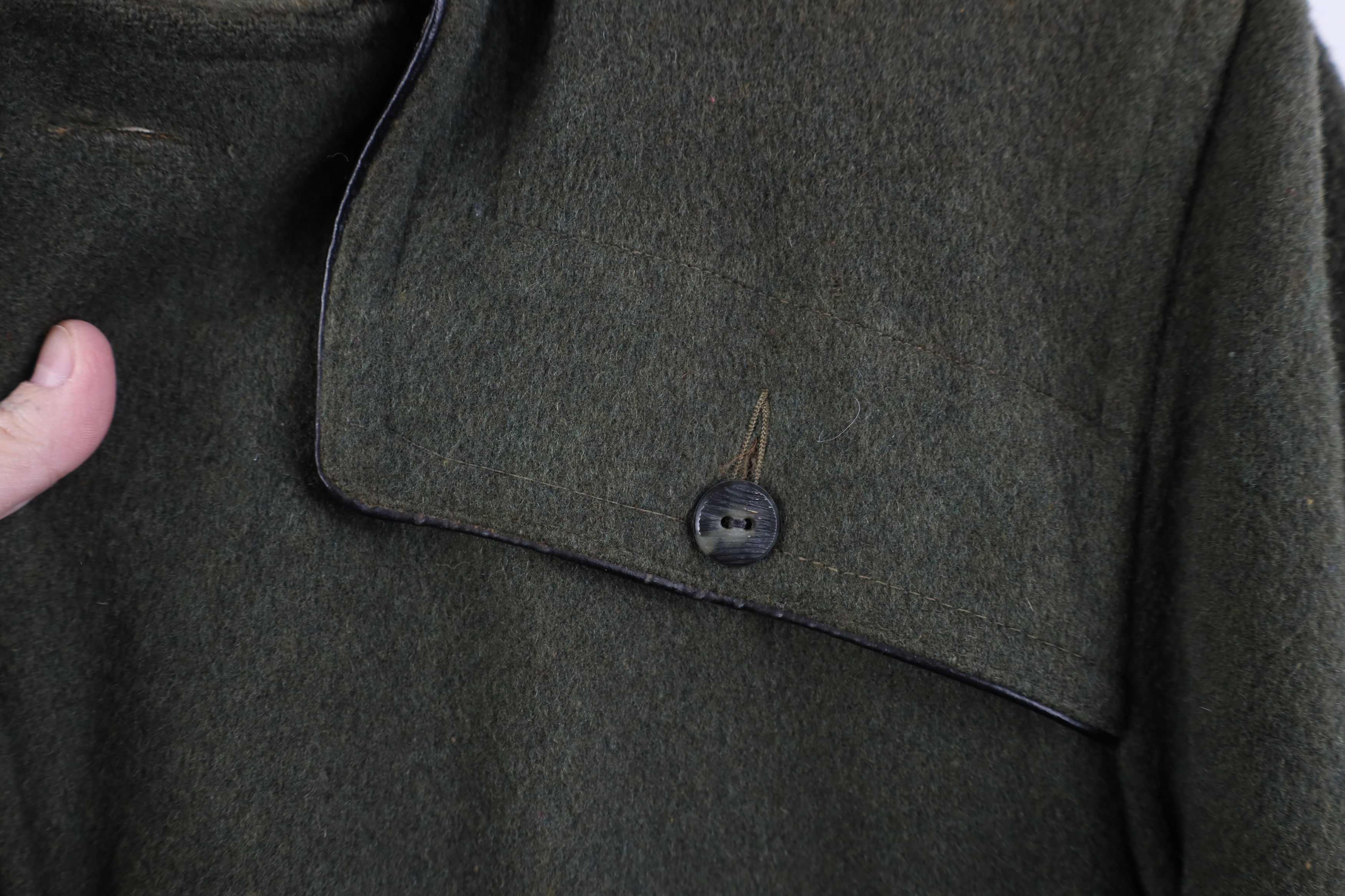Vintage Vintage 50s Streetwear Lined Wool Duster Jacket Coat Green Size US L / EU 52-54 / 3 - 8 Thumbnail