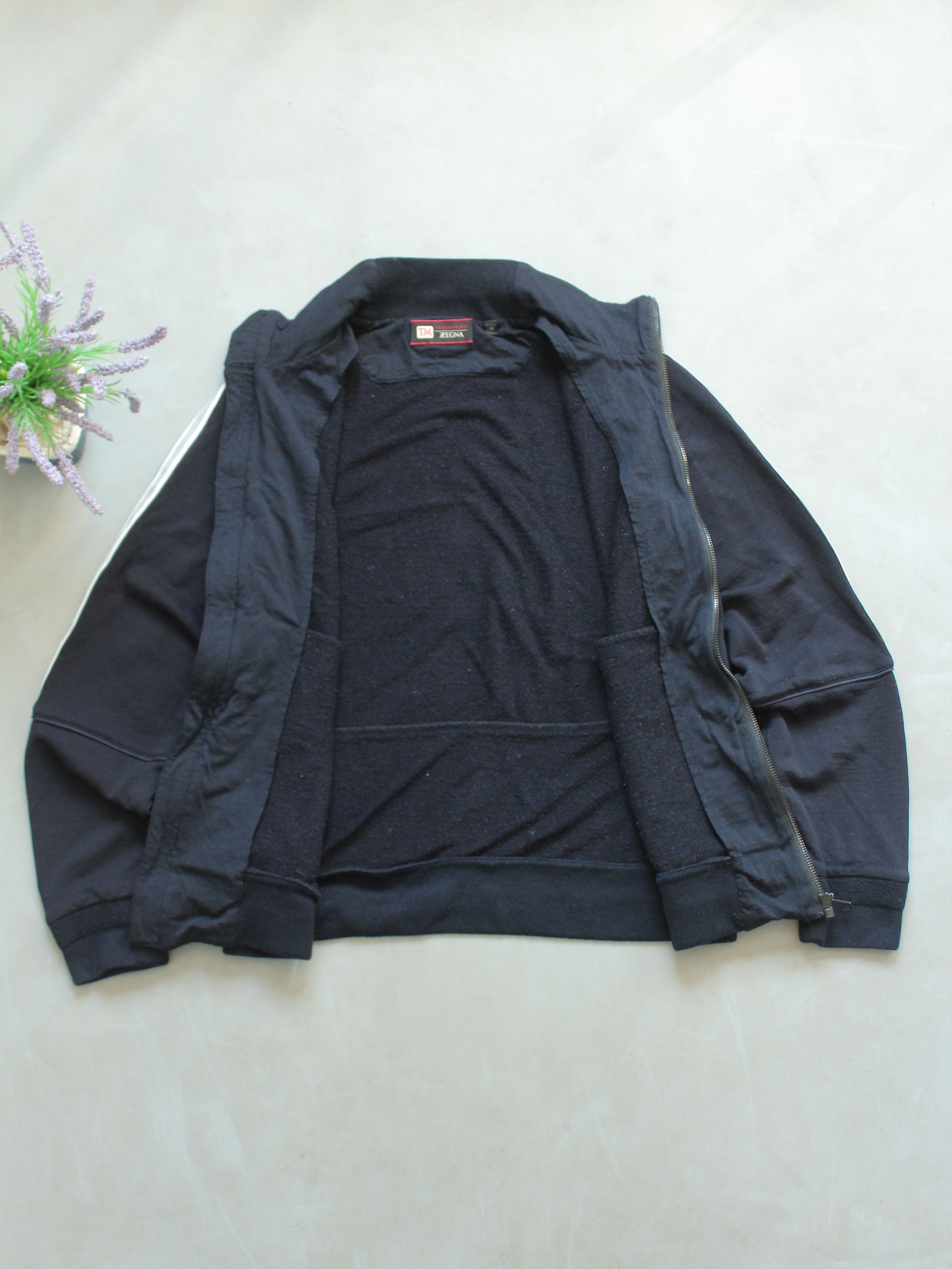 Ermenegildo Zegna × Z Zegna Tech Merino Zegna Zip Wool Jacket S-M Navy Blue Size US M / EU 48-50 / 2 - 4 Thumbnail