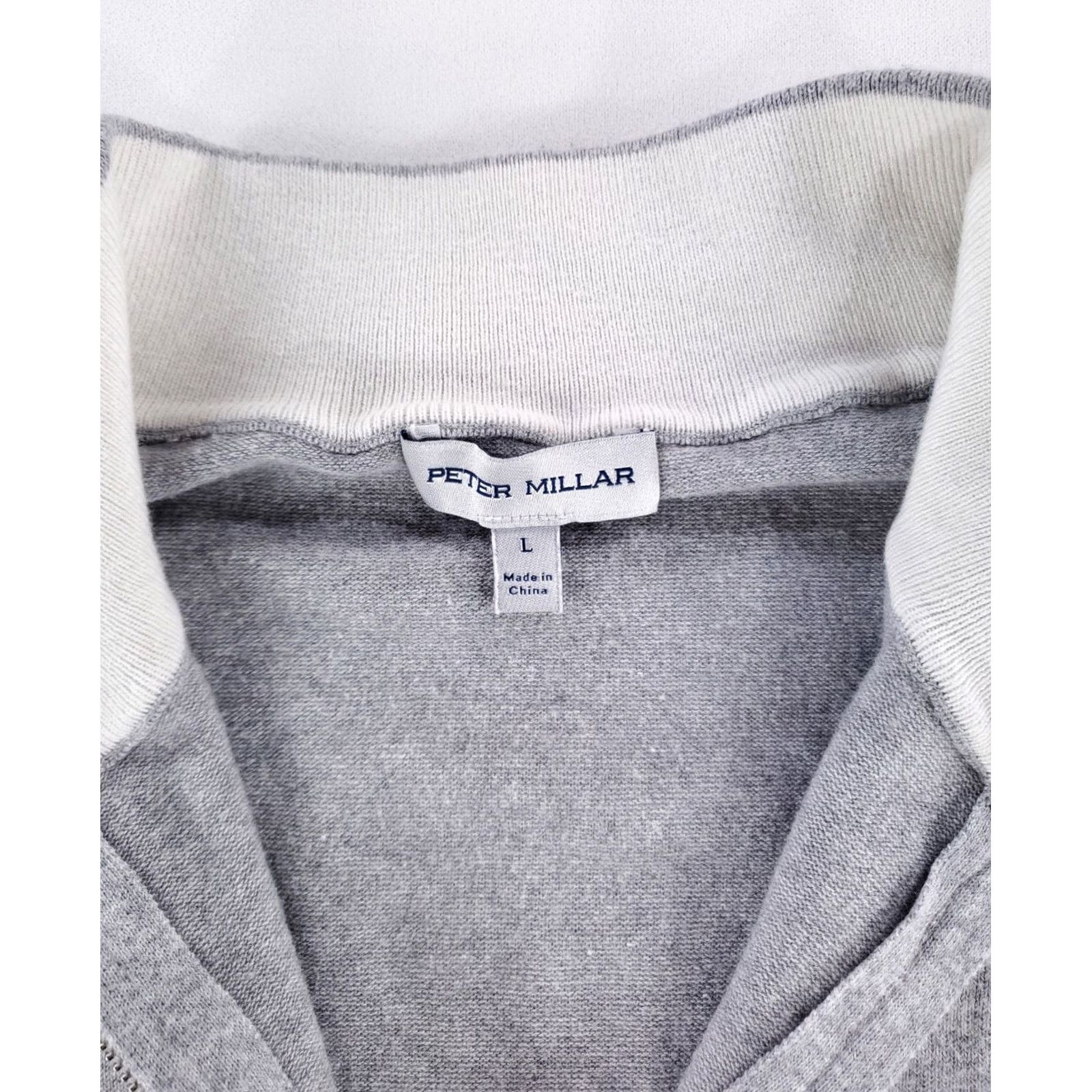 Peter Millar Peter Millar Crown Crest 1/4 Zip Pullover Gray Long Sleeve Golf Mens L Size US L / EU 52-54 / 3 - 2 Thumbnail