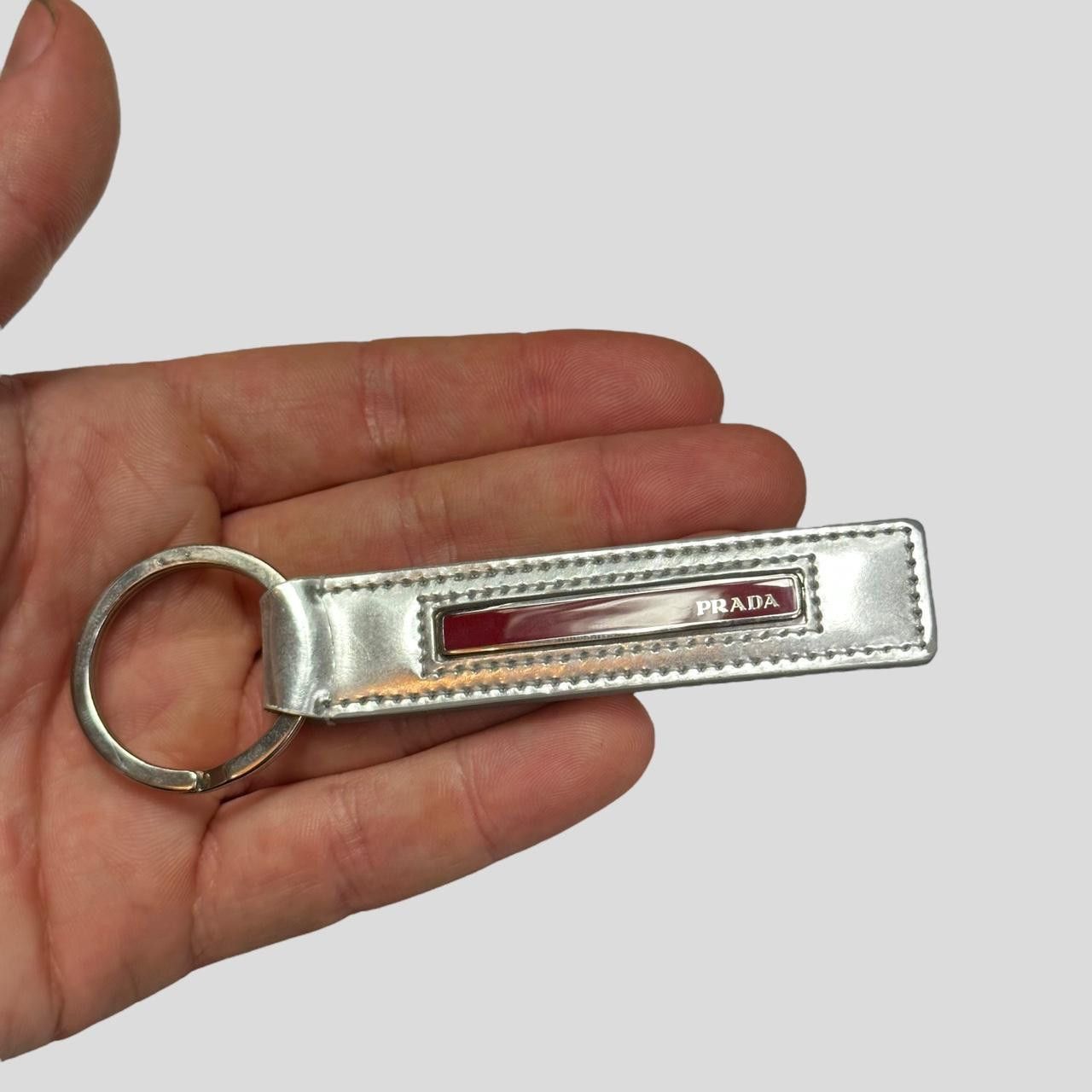 Prada Prada Sport 00’s Astro Leather Red Tab Key Ring + Box Size ONE SIZE - 3 Thumbnail