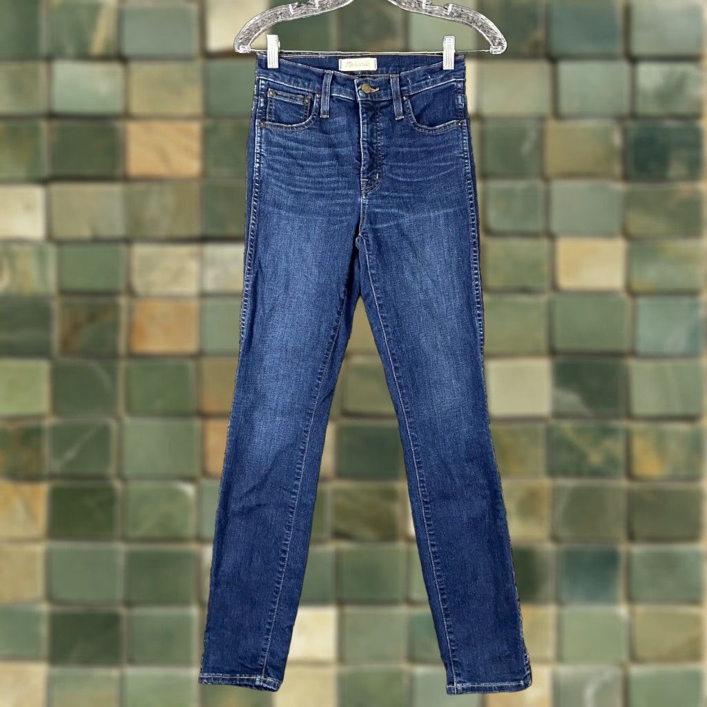 Madewell Madewell High-Rise Skinny Blue Jeans Womens 24 Size 42" / US 20 - 1 Thumbnail