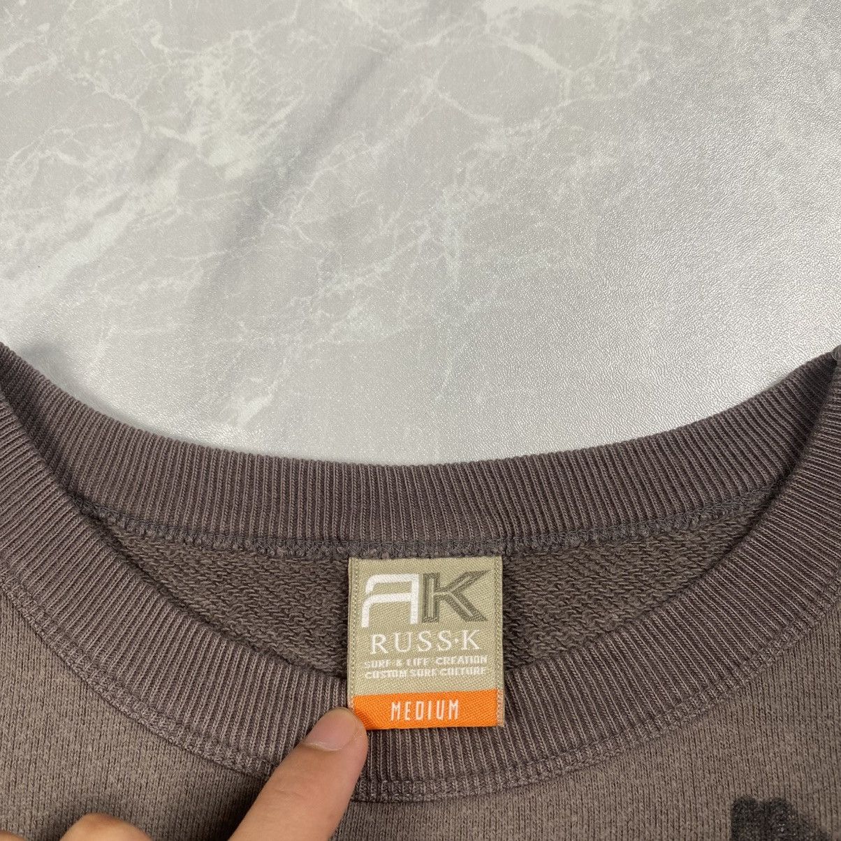 Japanese Brand Vintage y2k Russ K Surf Wording Poem Crewneck Size US S / EU 44-46 / 1 - 5 Thumbnail