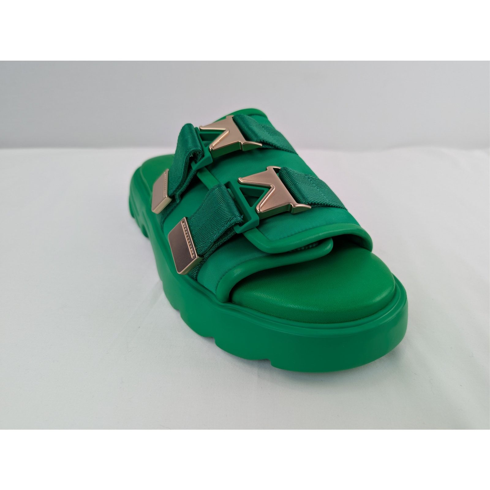 Bottega Veneta o1rshd1 Bomber Flash Sandal in Grass/Green Size US 12 / EU 45 - 3 Thumbnail