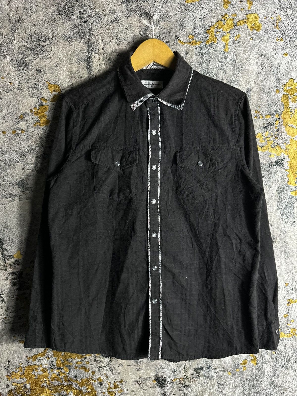 Yohji Yamamoto UNDEFINED DOUBLE COLLAR GOTHIC WESTERN SHIRT IFSIX LGB STYLE Size US M / EU 48-50 / 2 - 2 Thumbnail