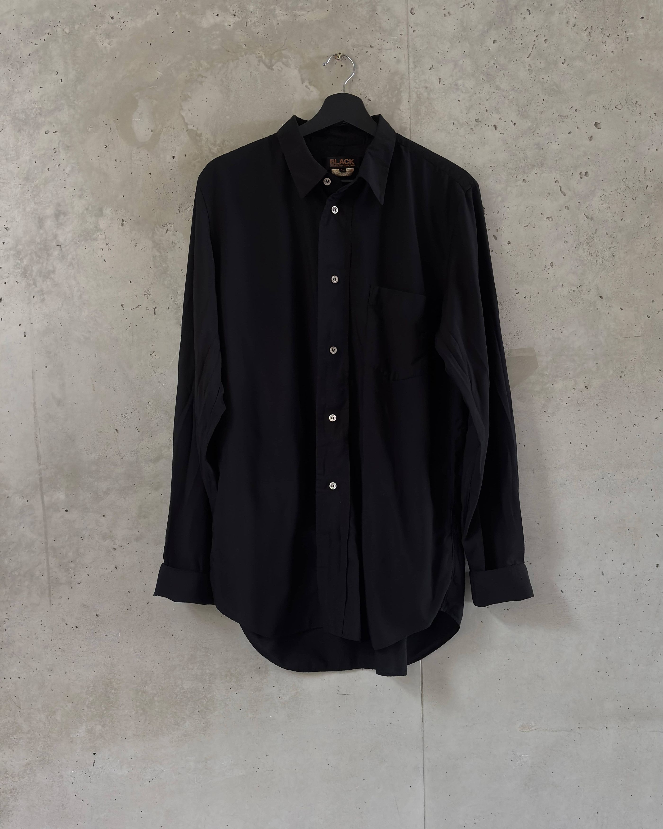 Comme des Garcons Comme des Garçons Black Polyester Button Up Size US XL / EU 56 / 4 - 1 Thumbnail