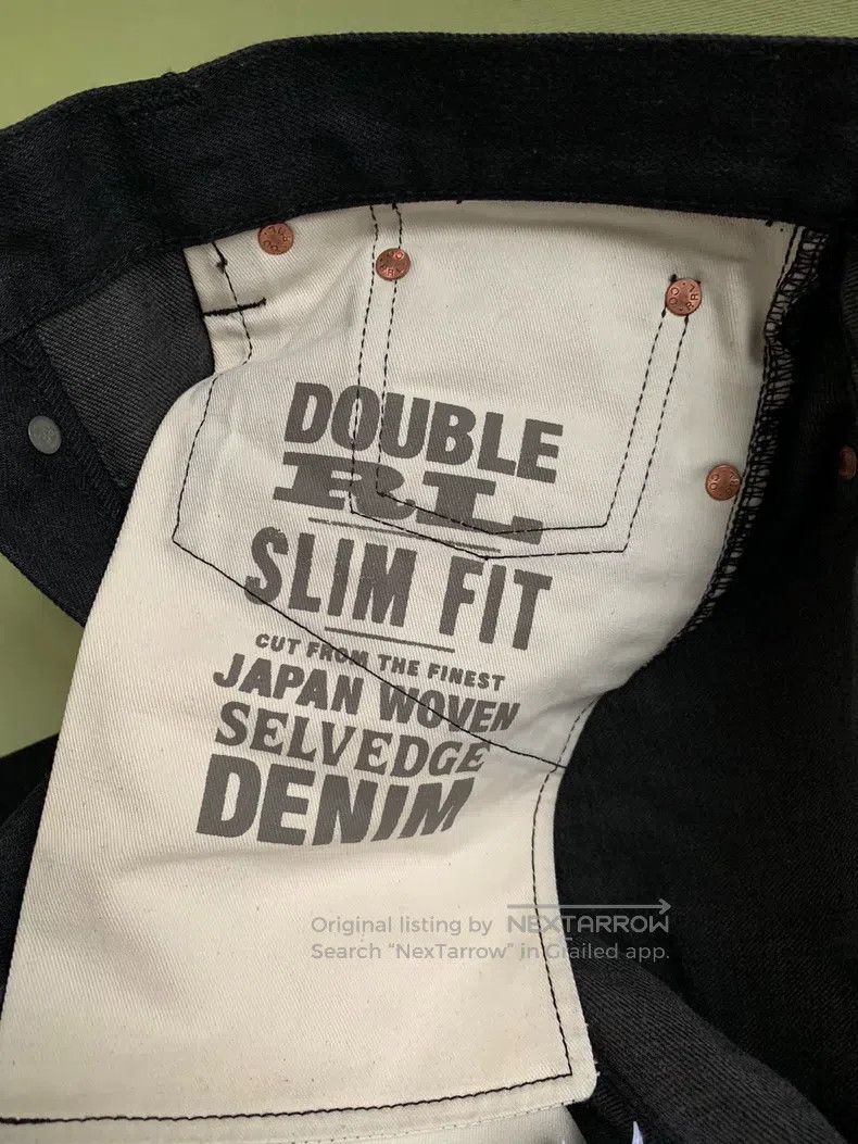 RRL Ralph Lauren RRL Ralph Lauren Slim Fit Black Wash Johnny Depp jeans Size US 32 / EU 48 - 5 Thumbnail