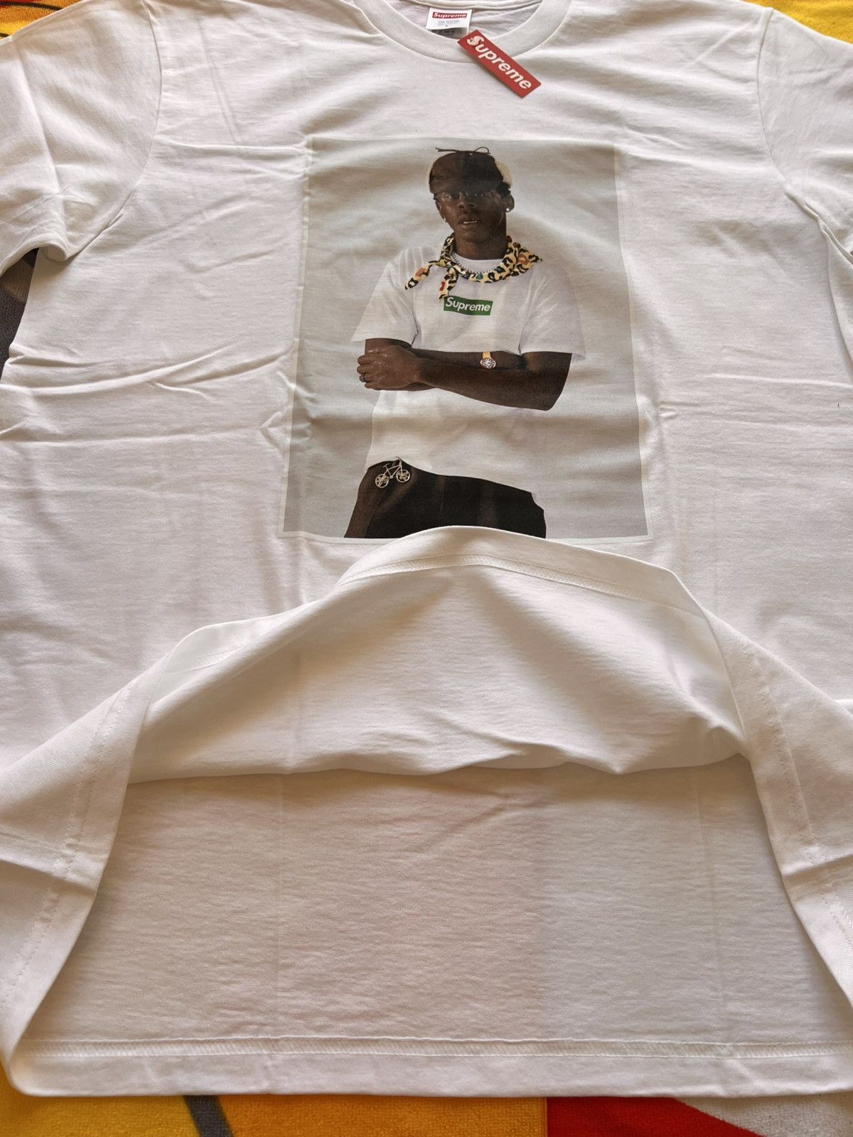 Supreme L Supreme Tyler the Creator Photo Tee White t-shirt rap merc Size US L / EU 52-54 / 3 - 11 Thumbnail