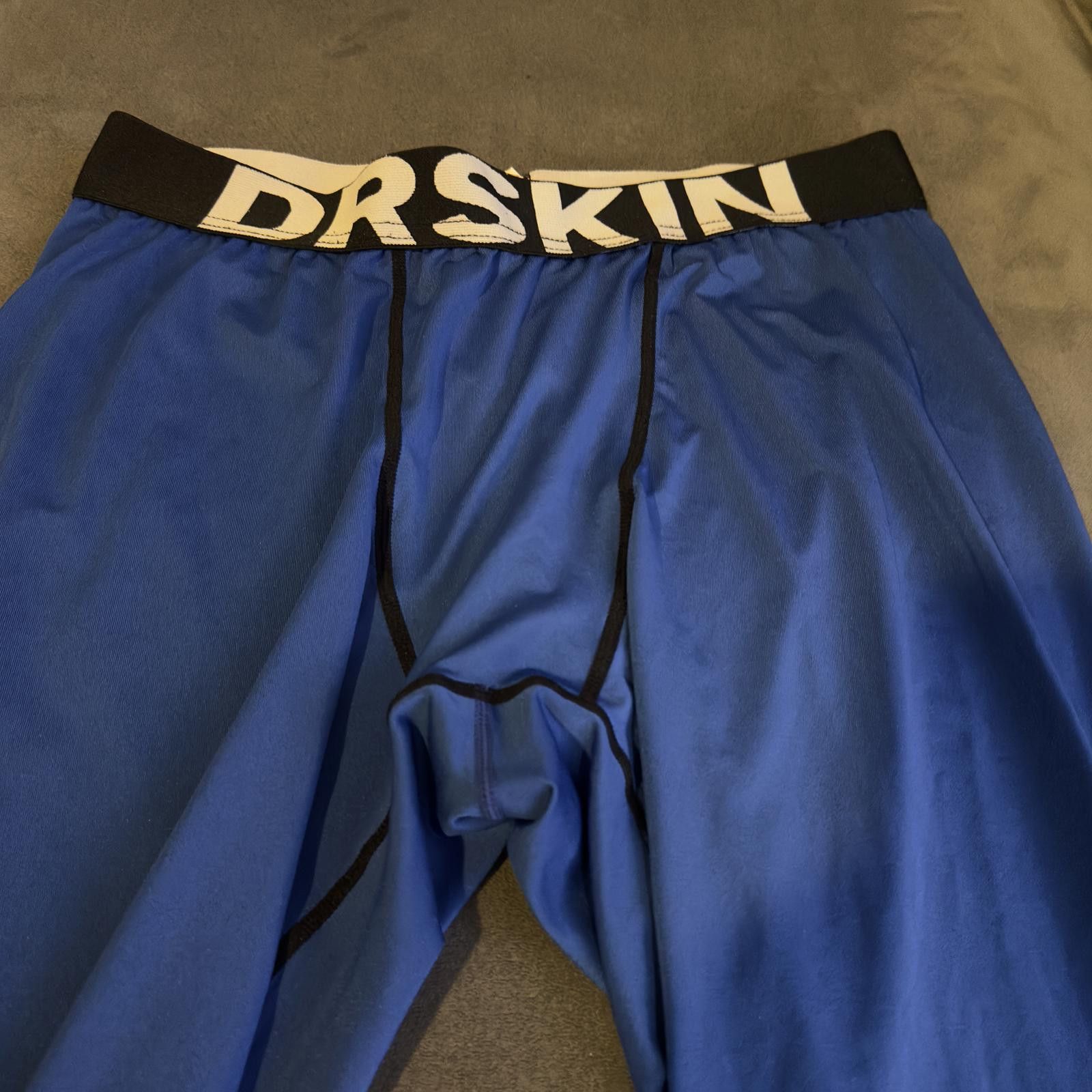 Designer DRSKIN Men's Compression Leggings - Blue Performance Tights Size US 36 / EU 52 - 3 Thumbnail
