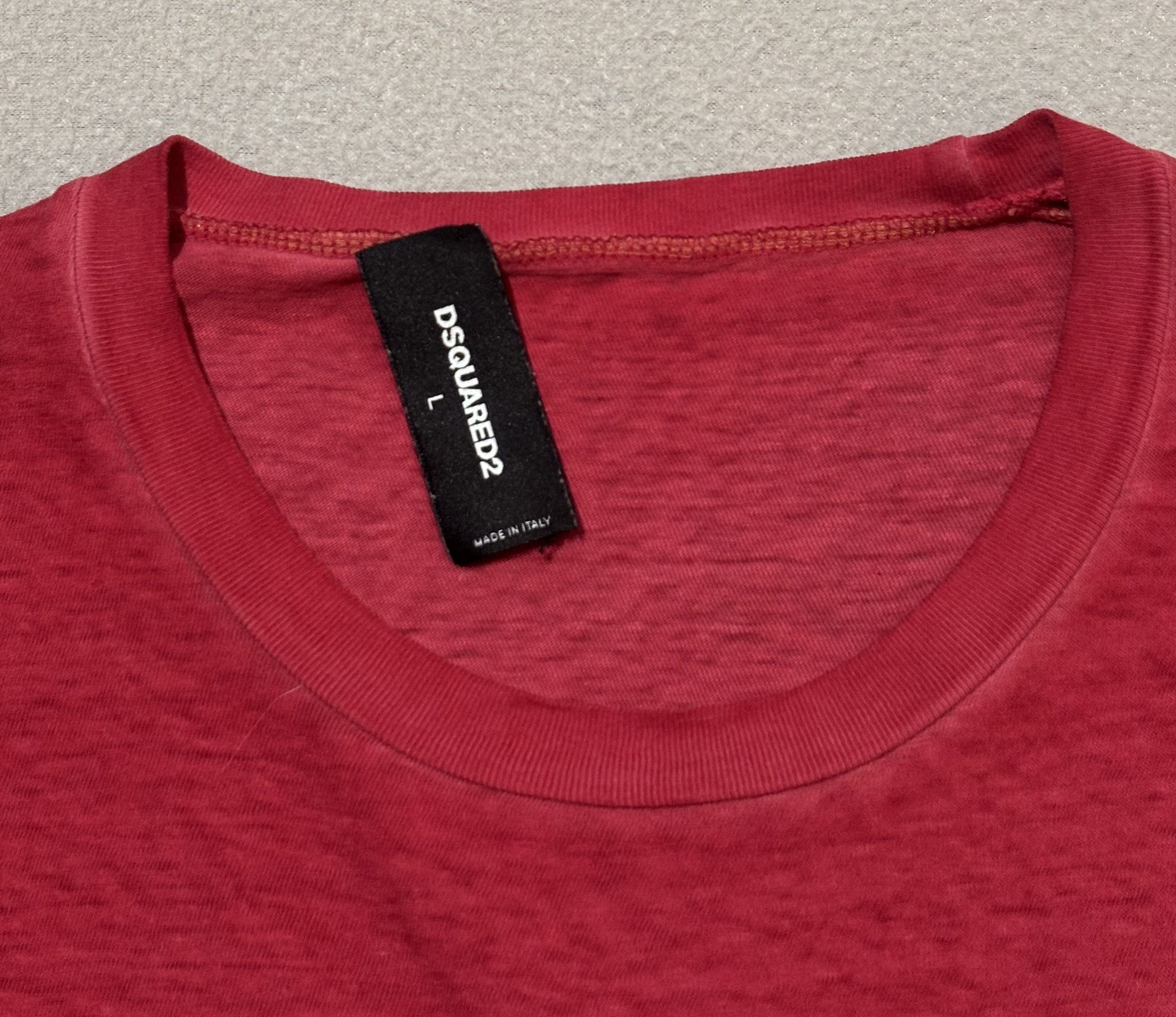 Dsquared2 Dsquared2 Red T-shirt Size L Size US L / EU 52-54 / 3 - 12 Thumbnail