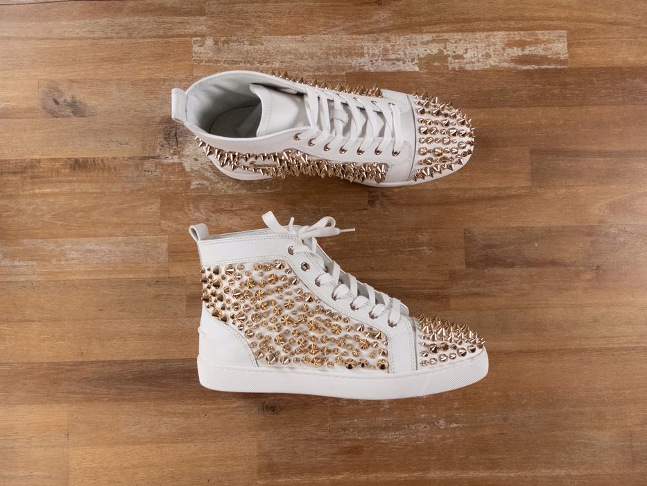 Christian louboutin outlet white gold