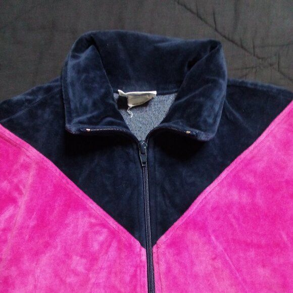 Vintage Vintage White Stag Sport Chevron Velveteen Track Jacket Size L / US 10 / IT 46 - 2 Thumbnail