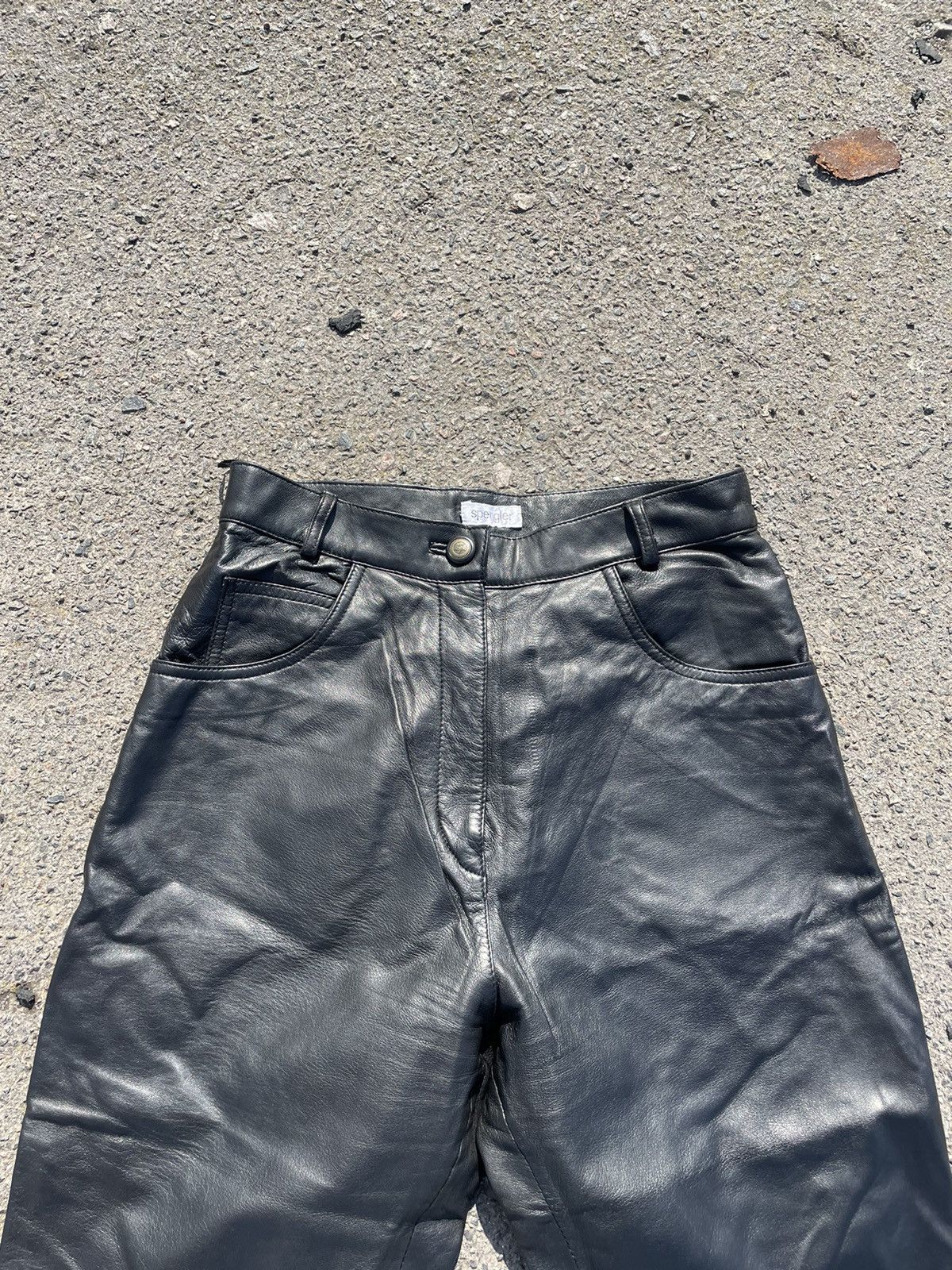 Leather × Vintage Vintage Nappa Leather pants Size US 30 / EU 46 - 4 Thumbnail