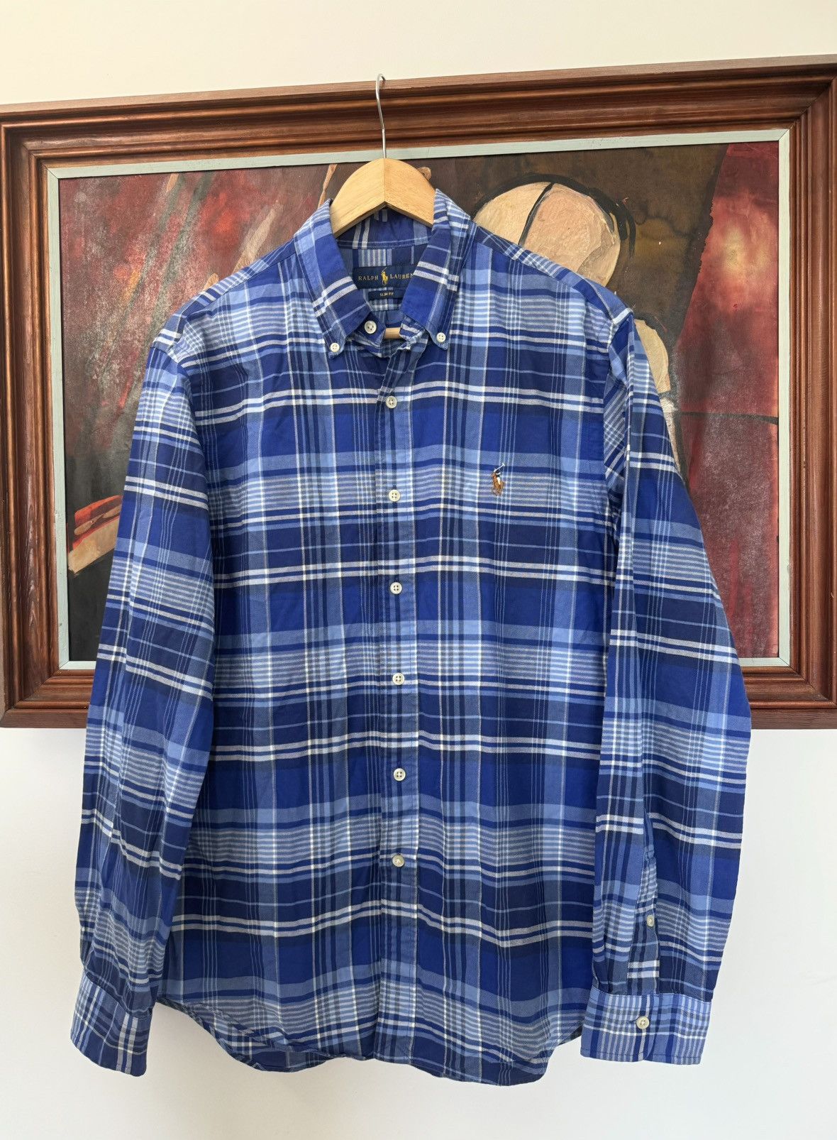 Ralph Lauren Polo Ralph Lauren Blue Checkered Button Up Shirt Casual Size US M / EU 48-50 / 2 - 1 Thumbnail