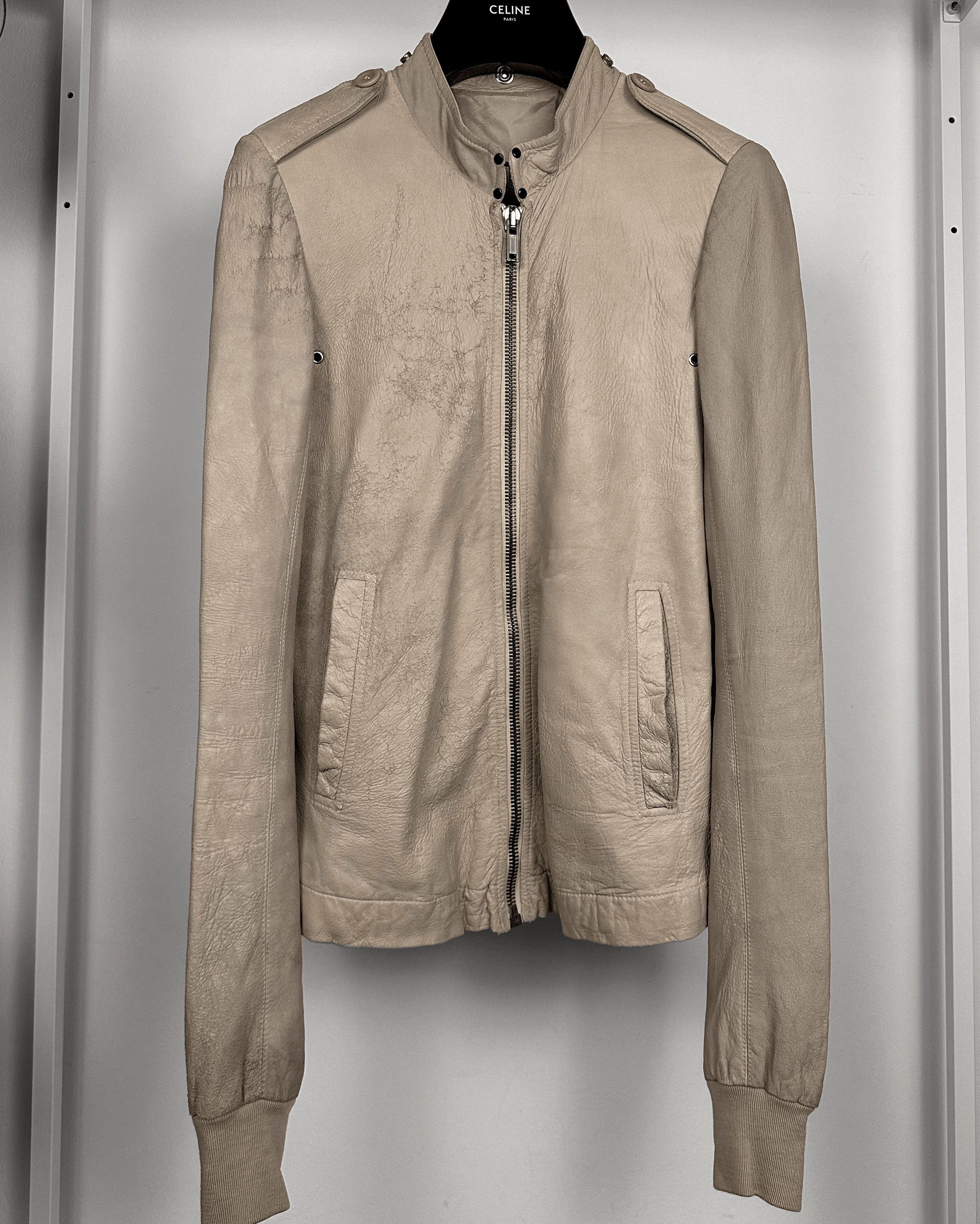 Rick Owens Rick Owens Cracked Blistered Sternberg Leather Jacket Size US M / EU 48-50 / 2 - 3 Thumbnail