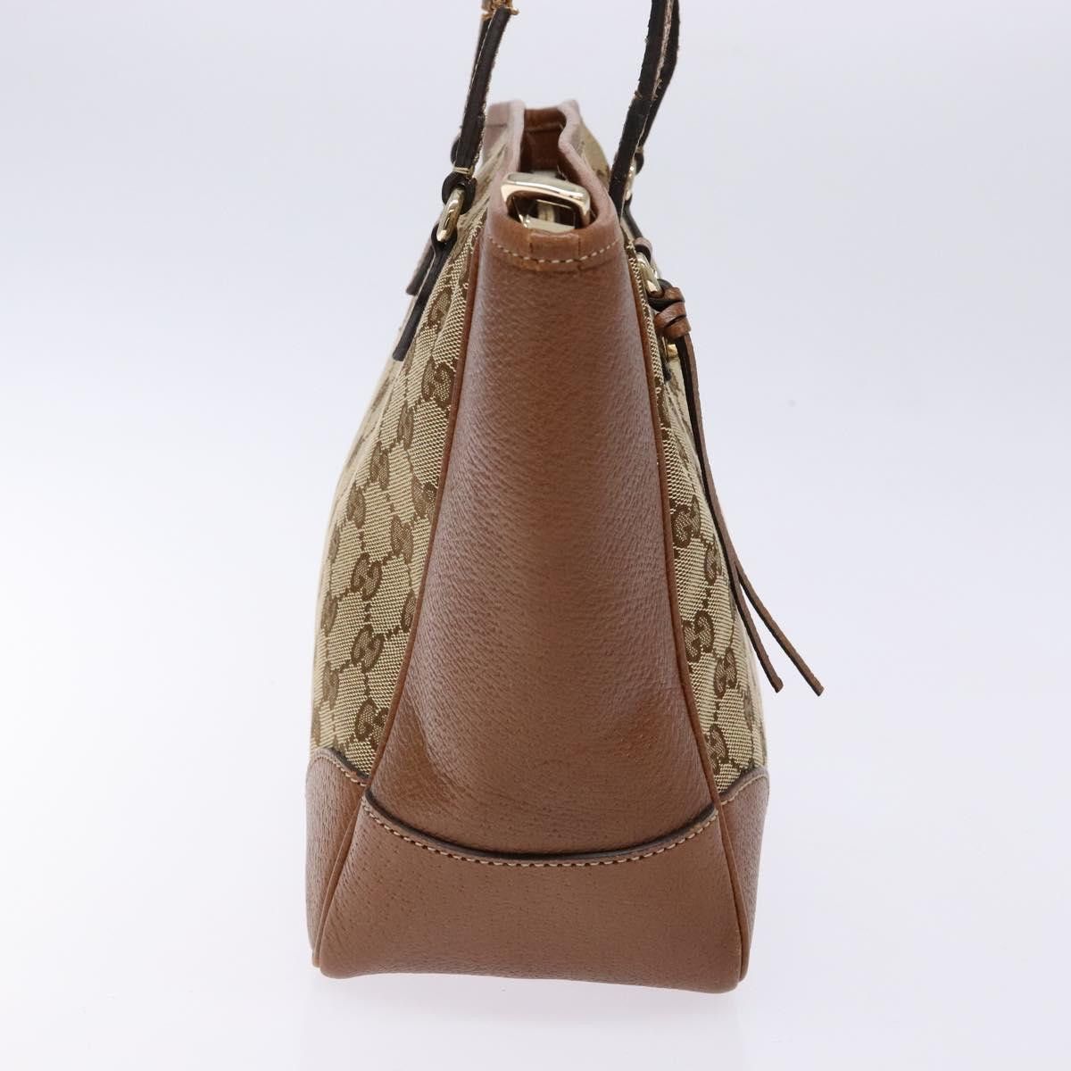 Gucci GUCCI GG Canvas Hand Bag Beige Gold Size ONE SIZE - 5 Thumbnail