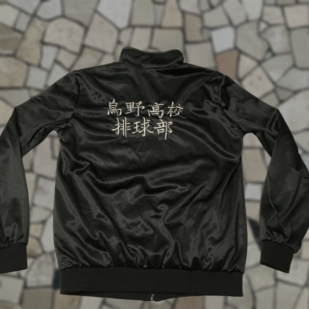 Vintage VINTAGE Fandomaniax Haikyuu Karasuno High Jacket Black ICS Jacket Unisex Adults M Black Logo Windbreaker Anime - Mens Size US M / EU 48-50 / 2 - 1 Thumbnail