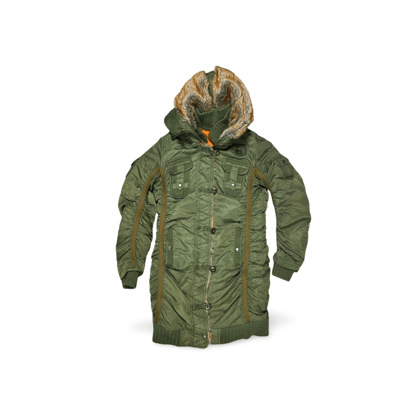 Avirex Avirex MFG ARMY NYLON Womens Parka Size S fits XS Size S / US 4 / IT 40 - 3 Thumbnail