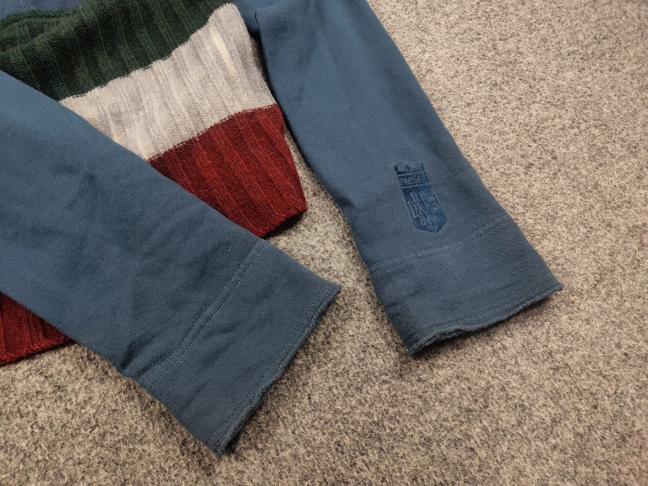 Diesel × Vintage Vintage Diesel Y2K style combination hoodie Long sleeve Size L / US 10 / IT 46 - 10 Thumbnail