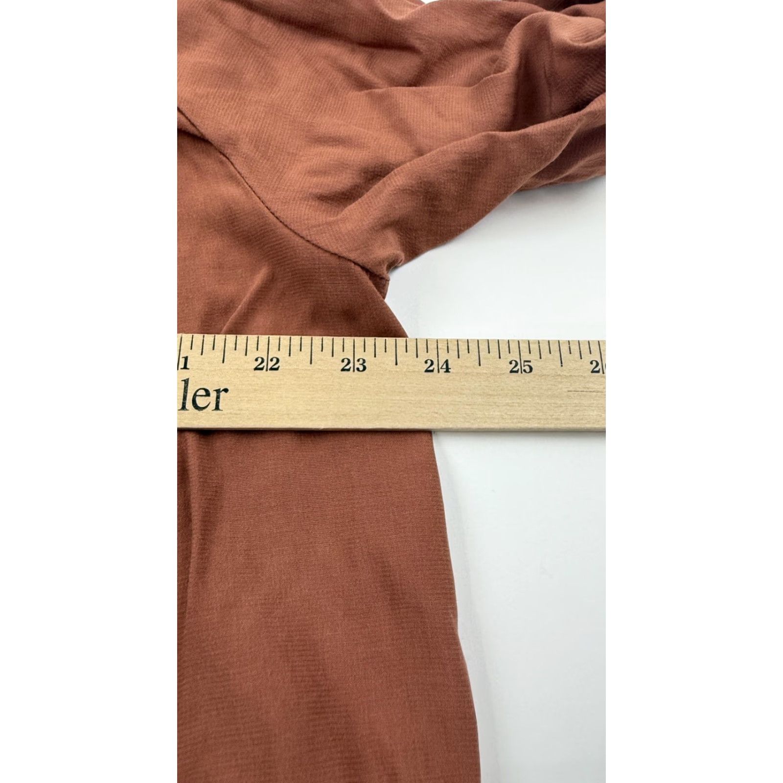 Vintage Flawless Dress Shirt Dress Womens Large Brown Button Front Collared 3/4 Sleeve Rayon Polyester Size L / US 10 / IT 46 - 7 Thumbnail