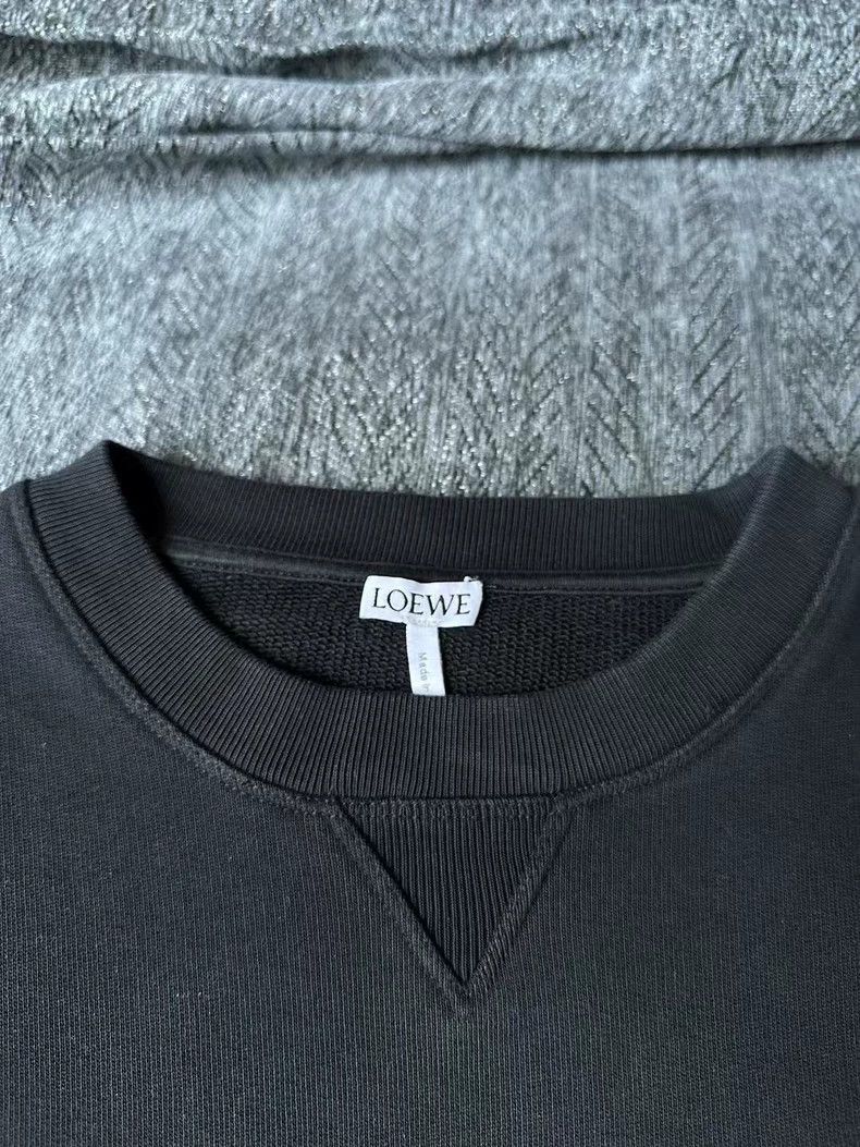 Loewe loewe Black embroidered sweatshirt 2506-Nextarrow Size US L / EU 52-54 / 3 - 3 Thumbnail