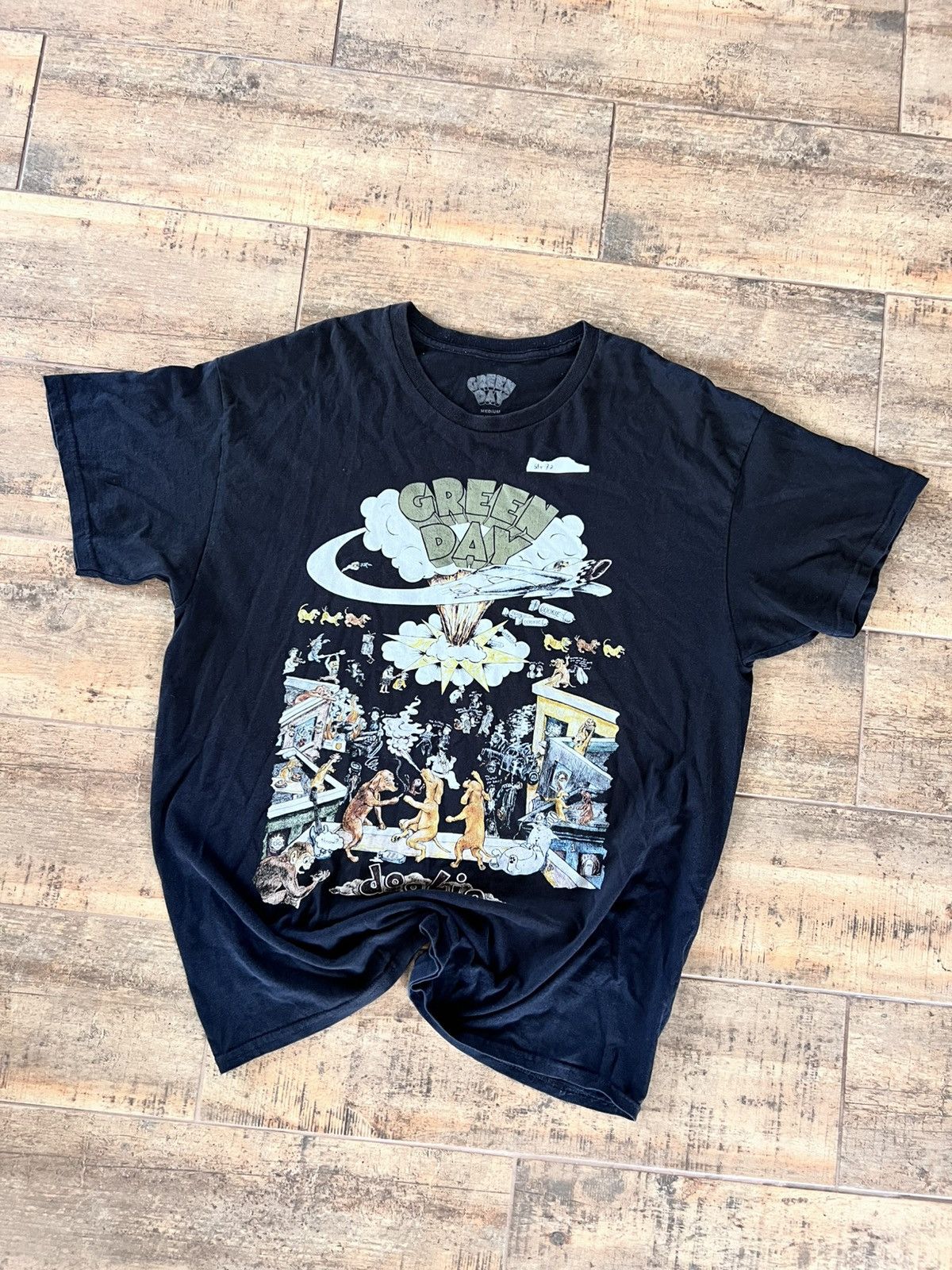Green day band tee t-shirt  tee L