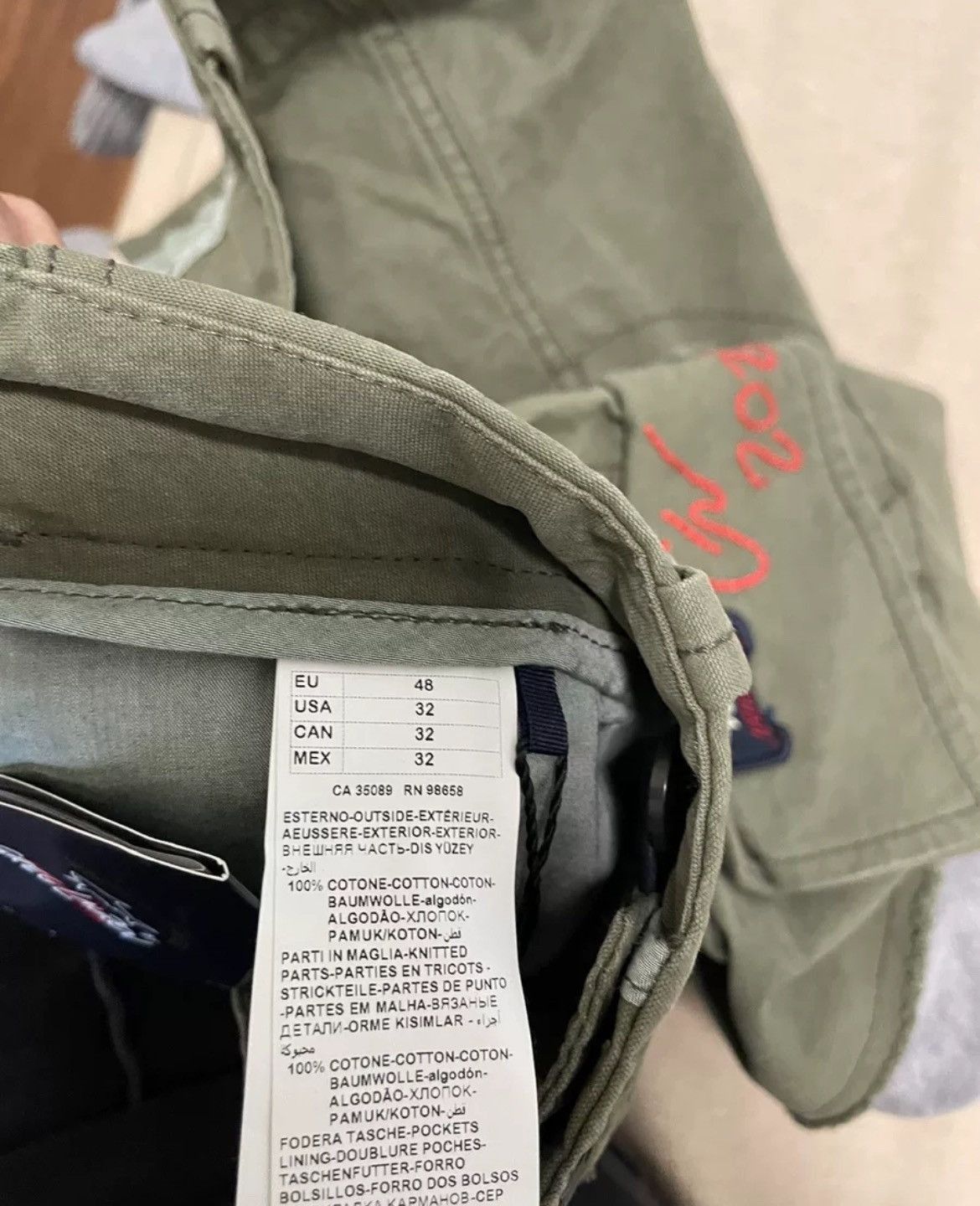 Greg Lauren GREG LAUREN color blocked drawstring pants - DMC-2508 Size US 36 / EU 52 - 5 Thumbnail