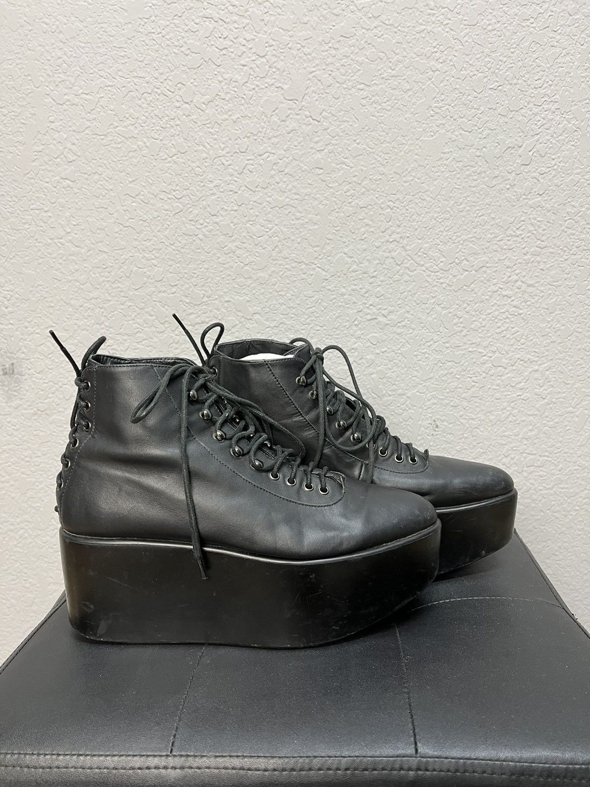 Japanese Brand × Seditionaries BELLY BUTTON born in TOKYO spike leather stylish boots Size US 6.5 / EU 39-40 - 3 Thumbnail