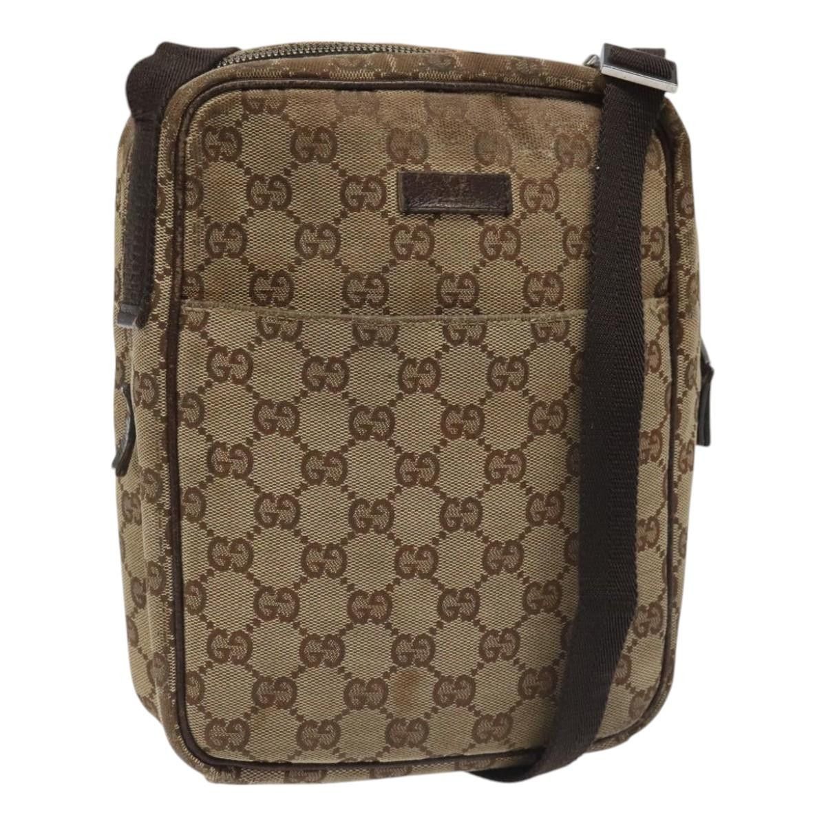 Gucci GUCCI GG Canvas Shoulder Bag Beige Size ONE SIZE - 1 Thumbnail