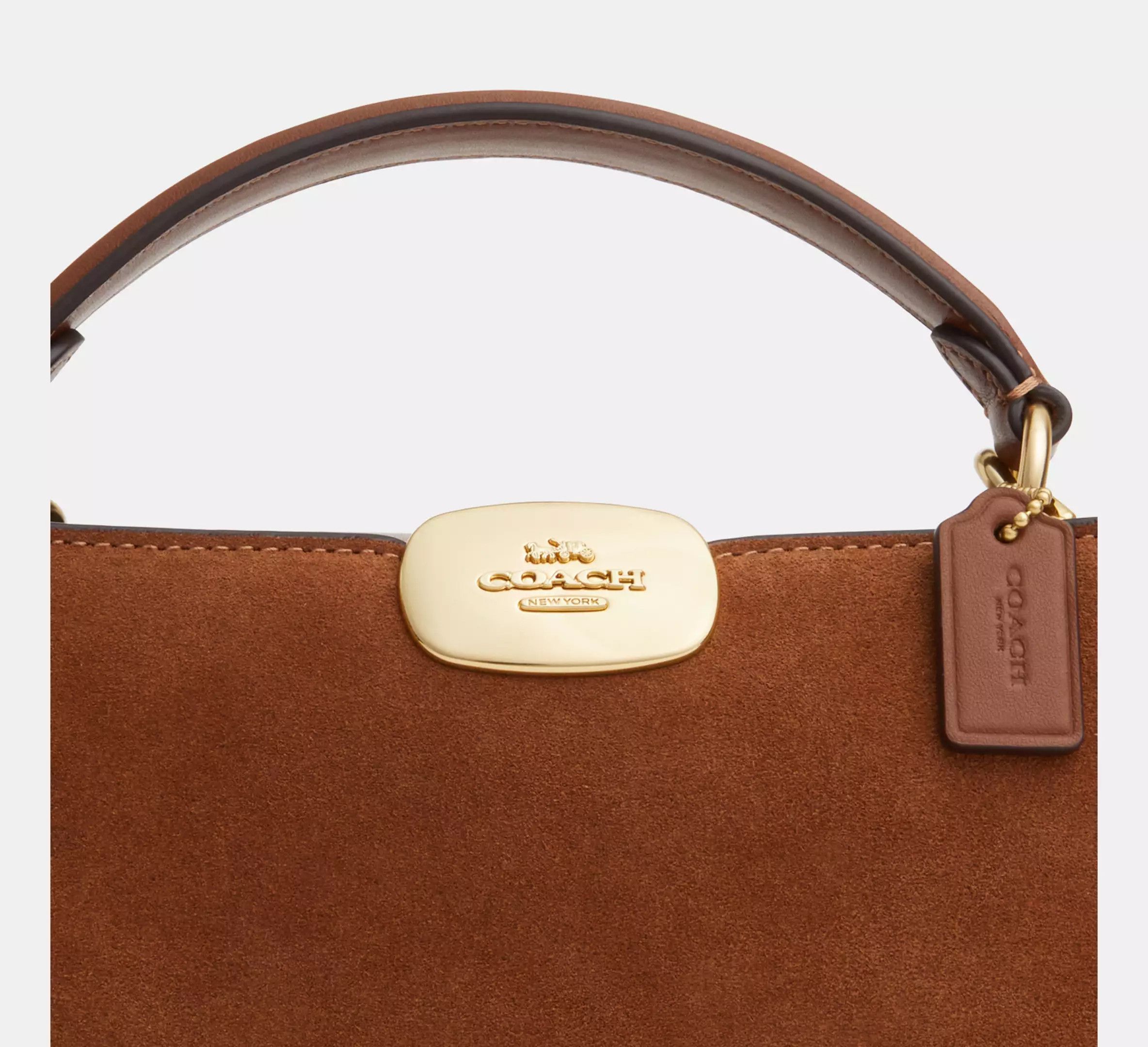 Coach NWT Coach Eliza Mini Carryall Bag In Suede CW181 Size ONE SIZE - 16 Thumbnail
