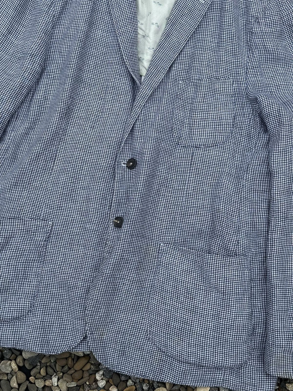 Massimo Alba Massimo Alba Lin houndstooth blazer luxury Size 44R - 7 Thumbnail