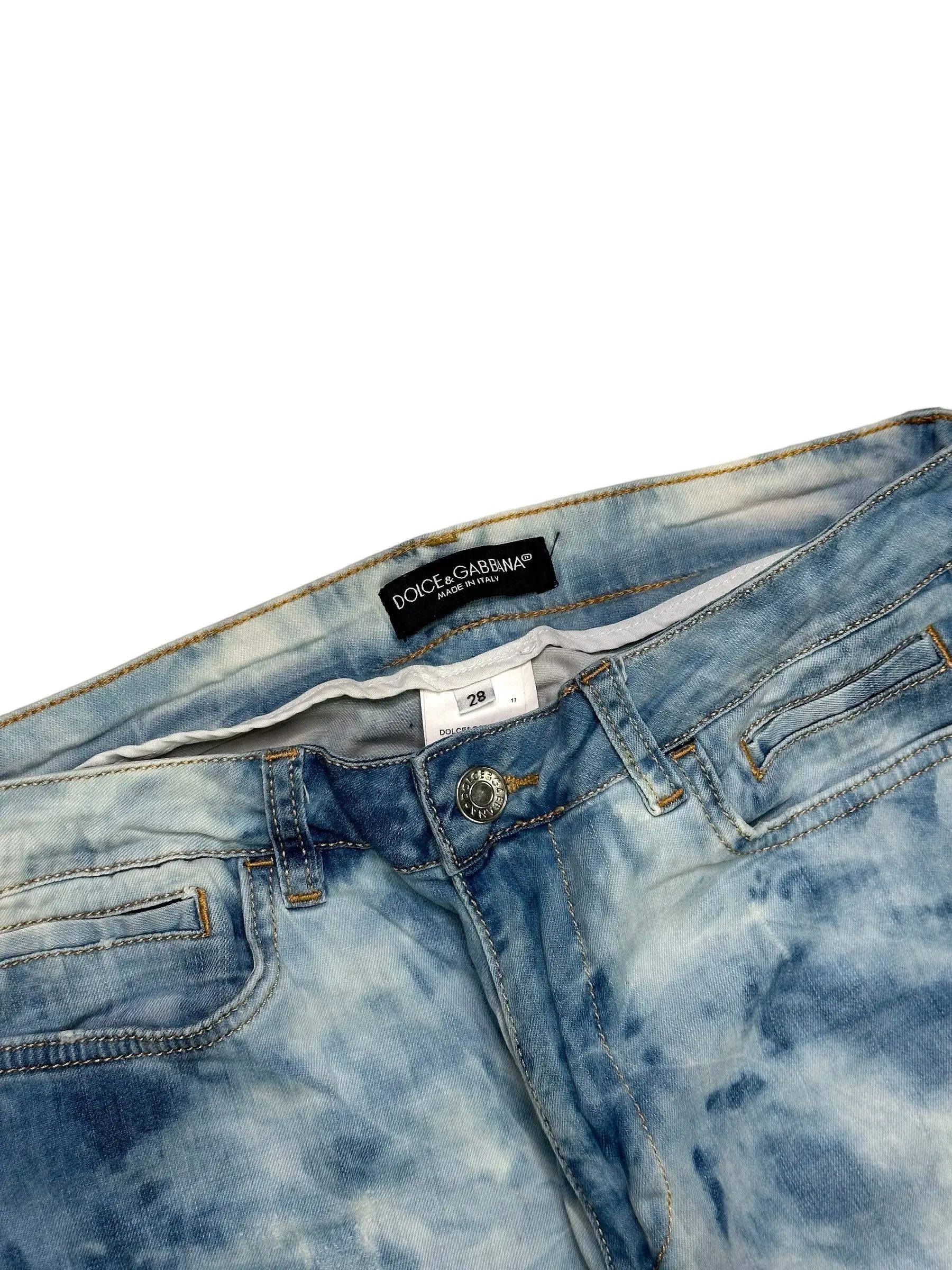 Dolce & Gabbana D&G slim skinny tiedye jeans Size US 28 / EU 44 - 6 Thumbnail