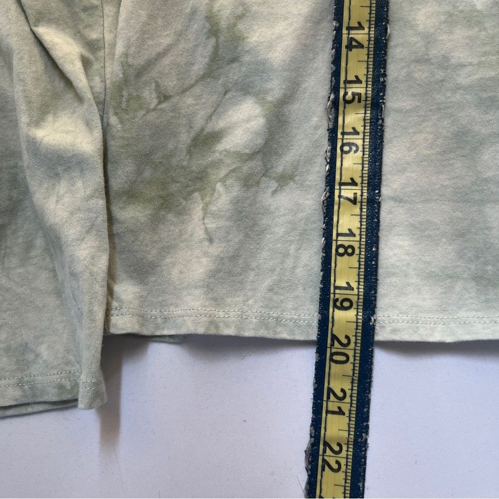 Designer Kittenish Babe Shirt Long Sleeve Tie Dye Green Top Medium Size M / US 6-8 / IT 42-44 - 6 Thumbnail